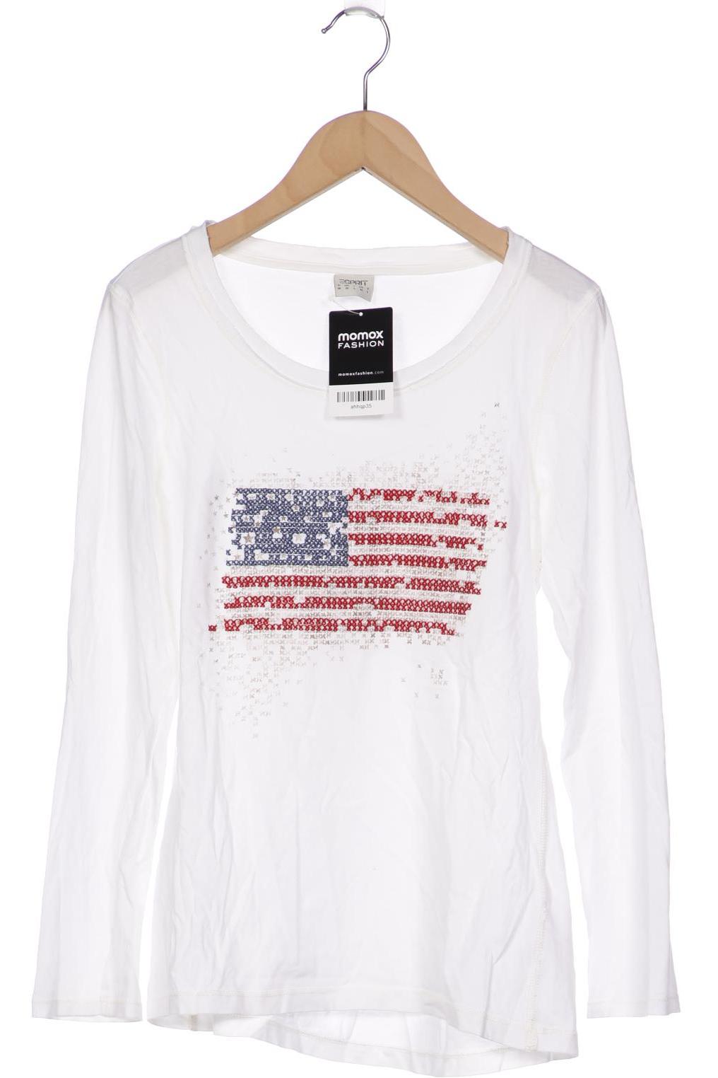 

Esprit Damen Langarmshirt, weiß, Gr. 38