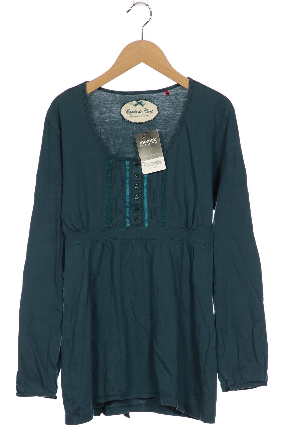 

Esprit Damen Langarmshirt, türkis, Gr. 38