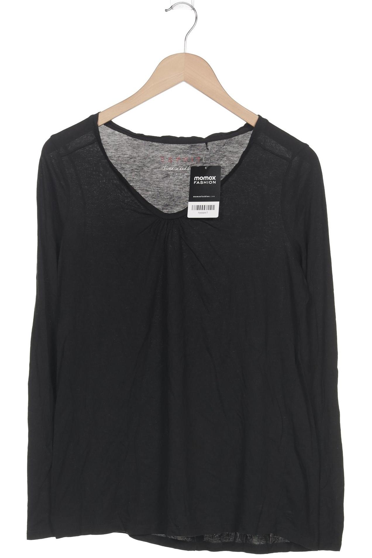 

Esprit Damen Langarmshirt, schwarz, Gr. 44
