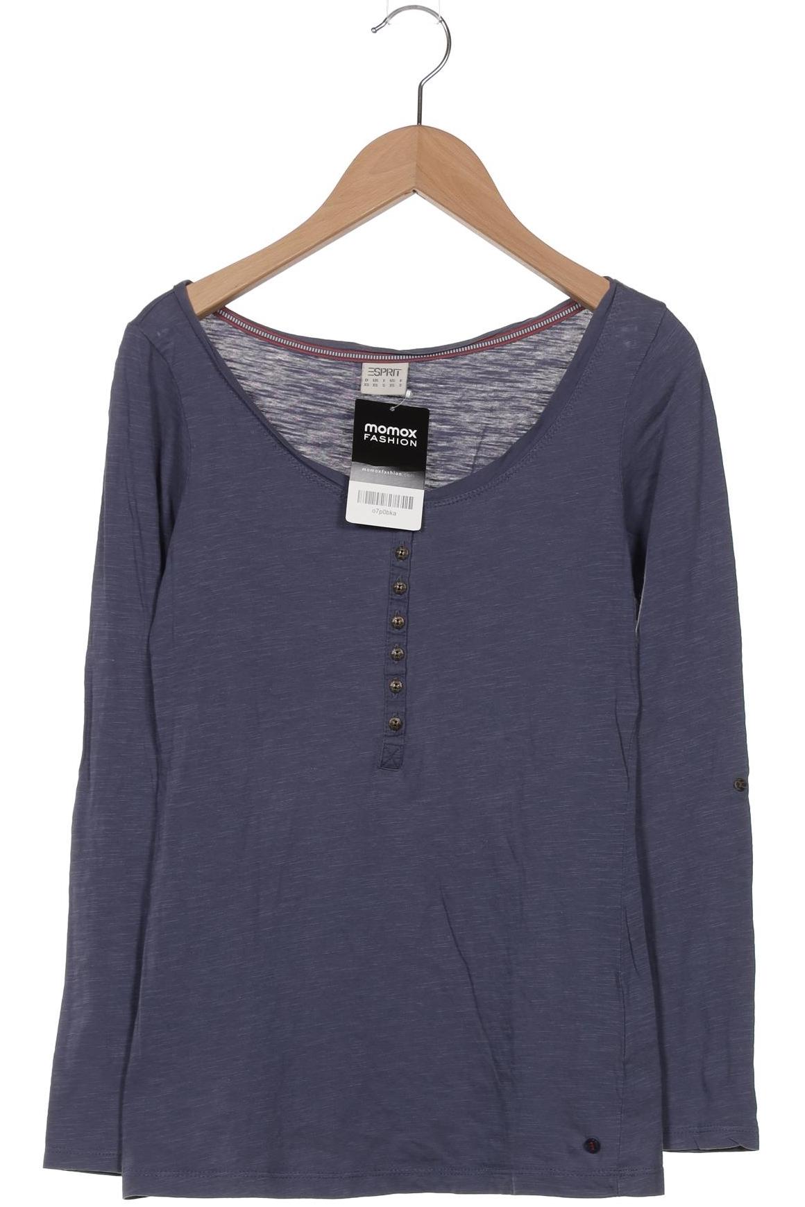 

Esprit Damen Langarmshirt, blau, Gr. 34
