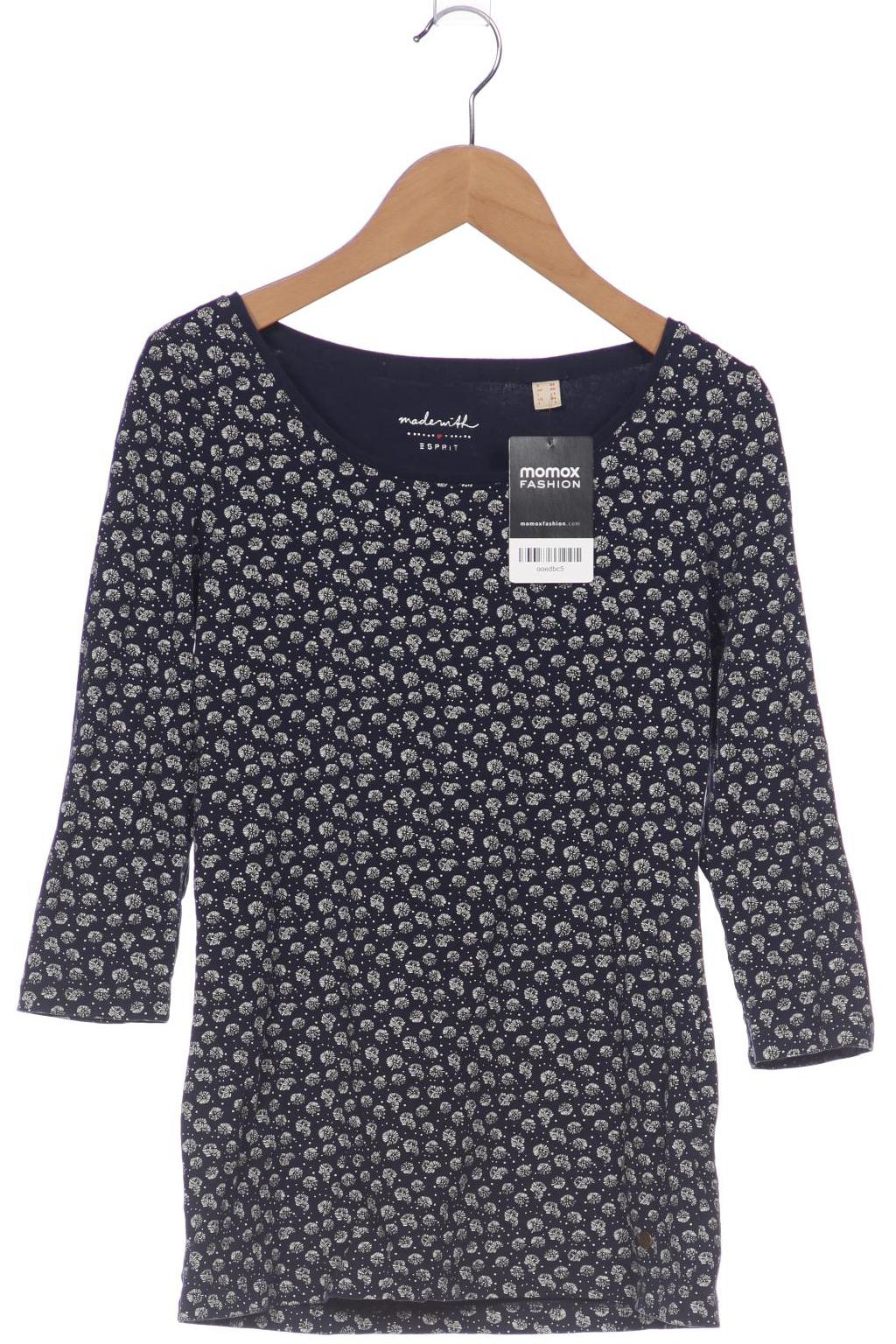 

Esprit Damen Langarmshirt, marineblau, Gr. 34