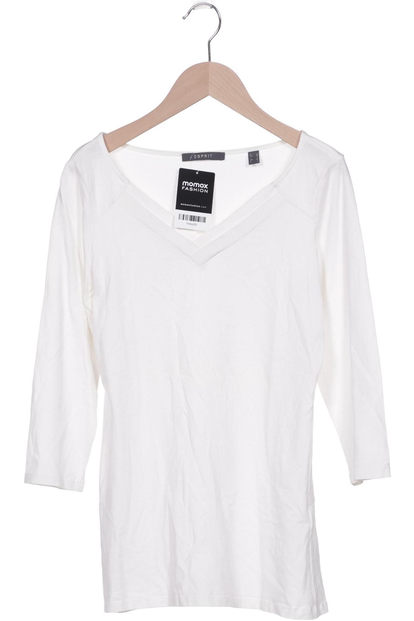 

Esprit Damen Langarmshirt, weiß, Gr. 38