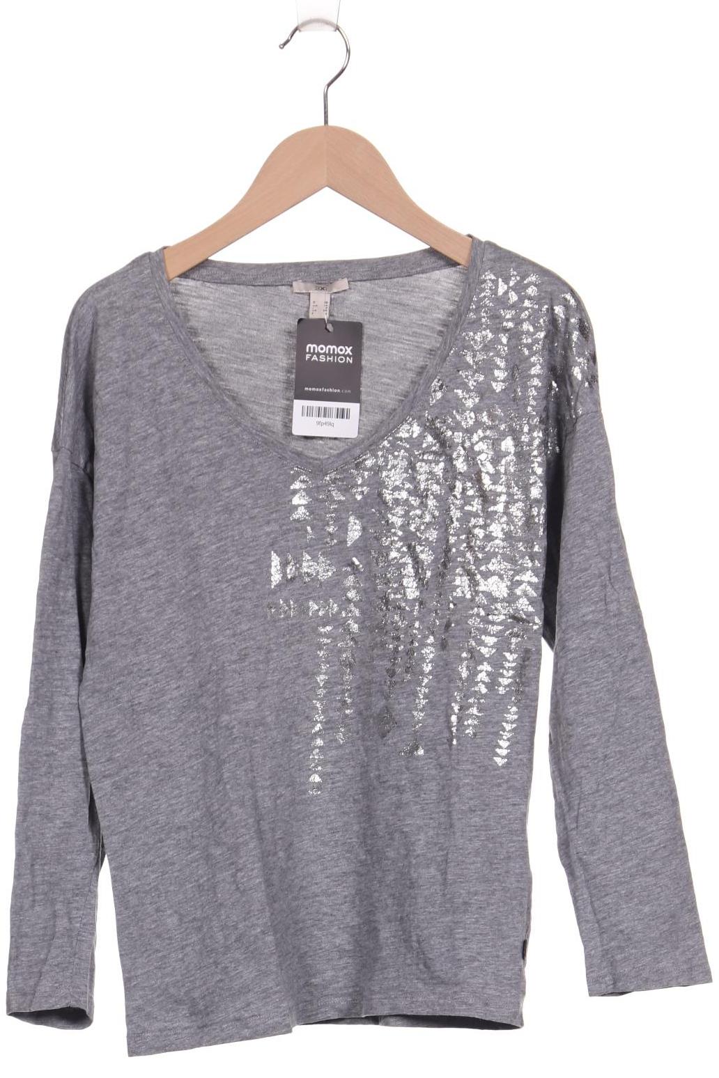 

Esprit Damen Langarmshirt, grau, Gr. 34