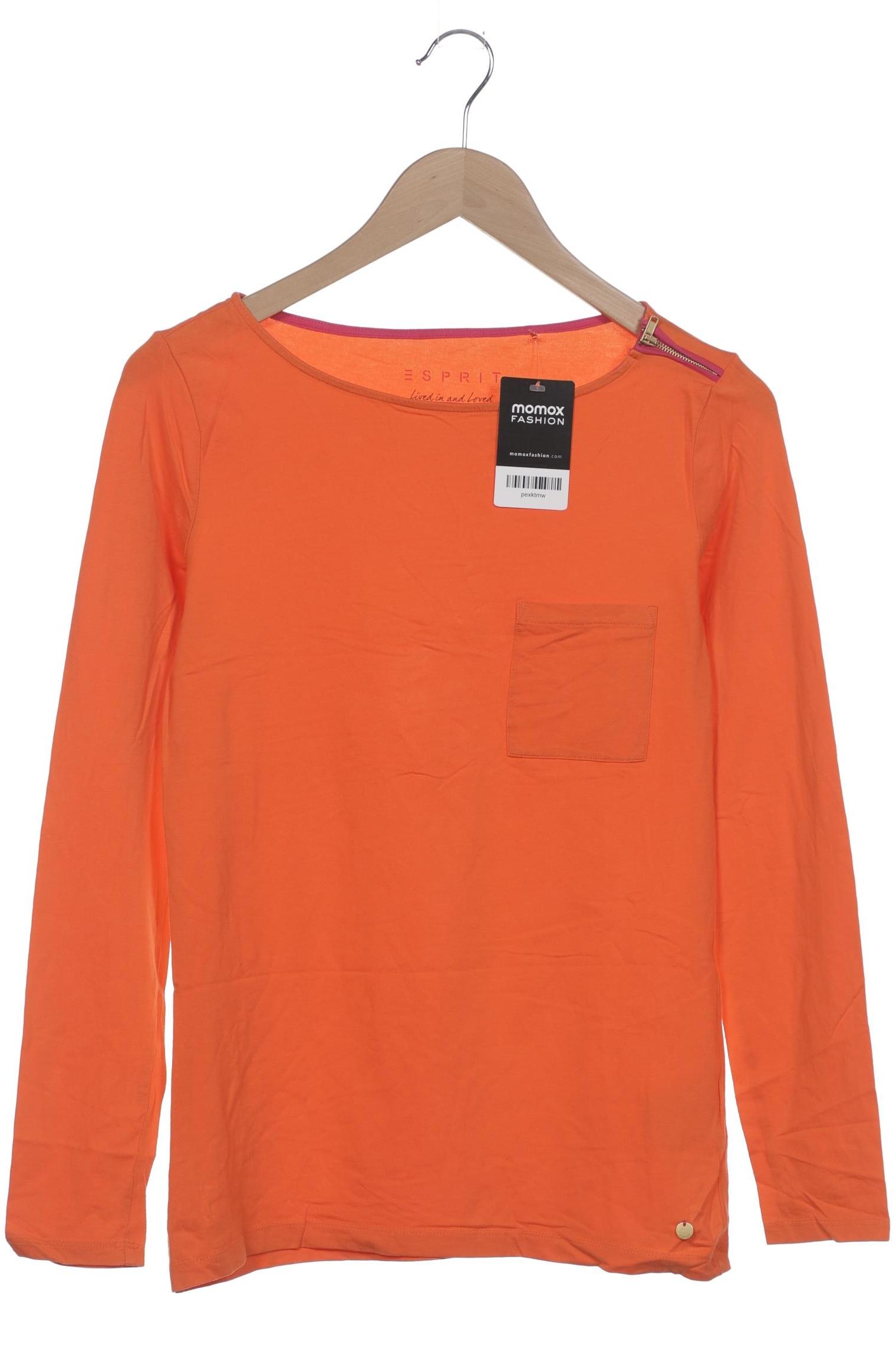 

Esprit Damen Langarmshirt, orange, Gr. 38