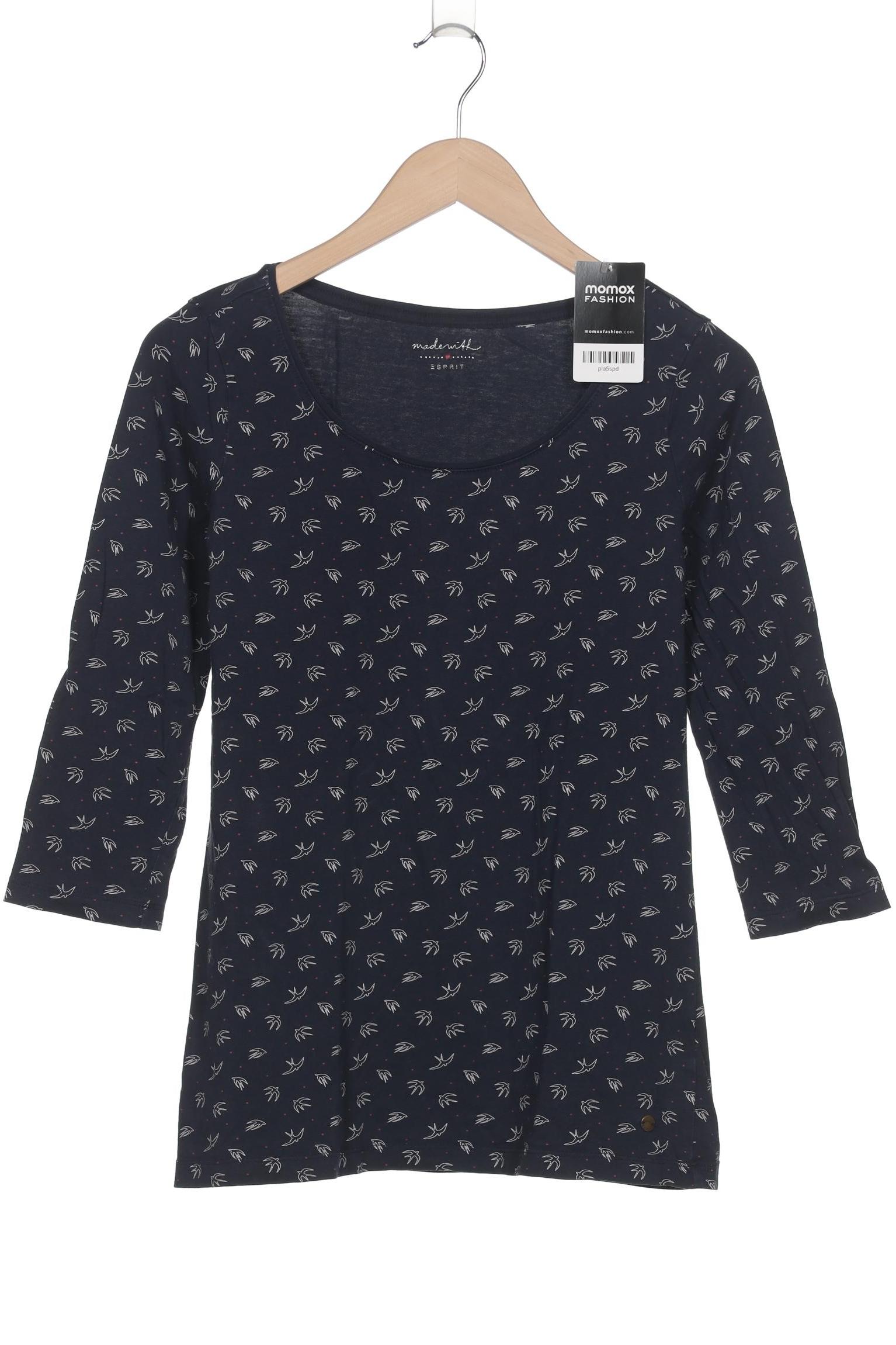 

Esprit Damen Langarmshirt, marineblau, Gr. 36