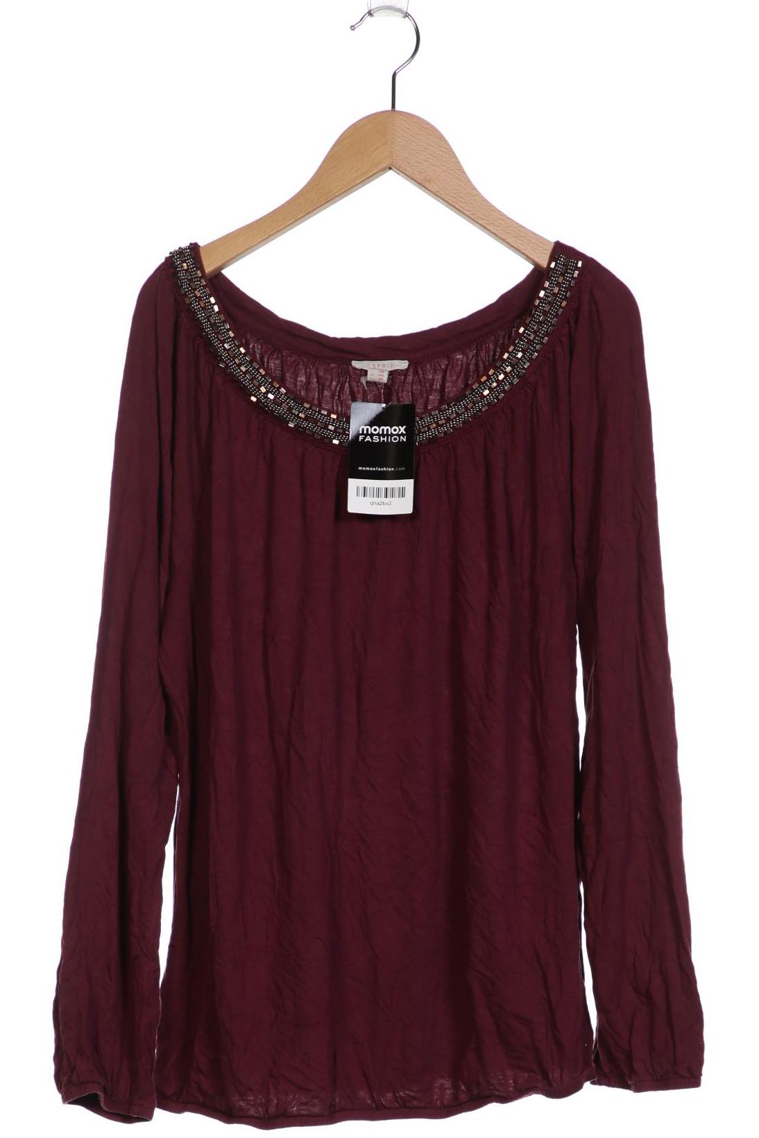 

Esprit Damen Langarmshirt, bordeaux, Gr. 46