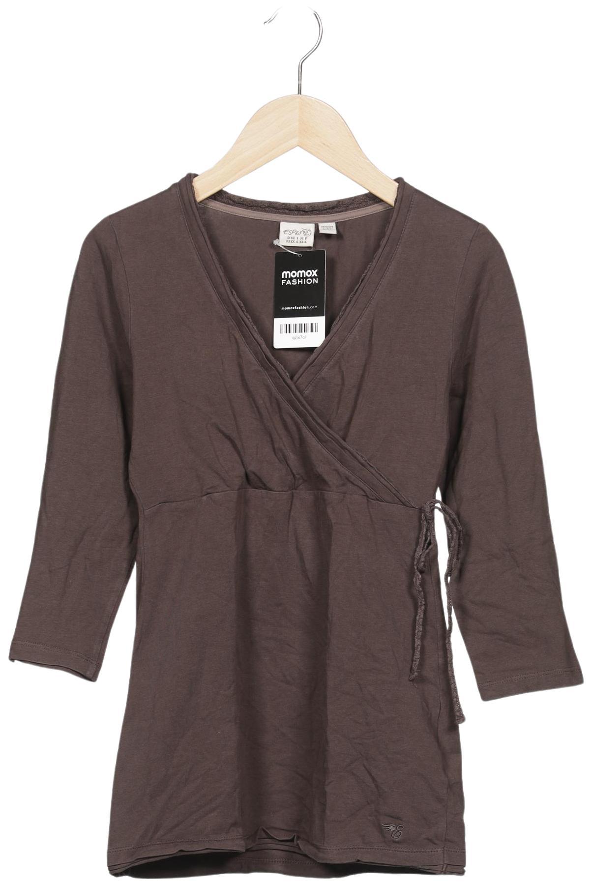 

Esprit Damen Langarmshirt, braun, Gr. 34