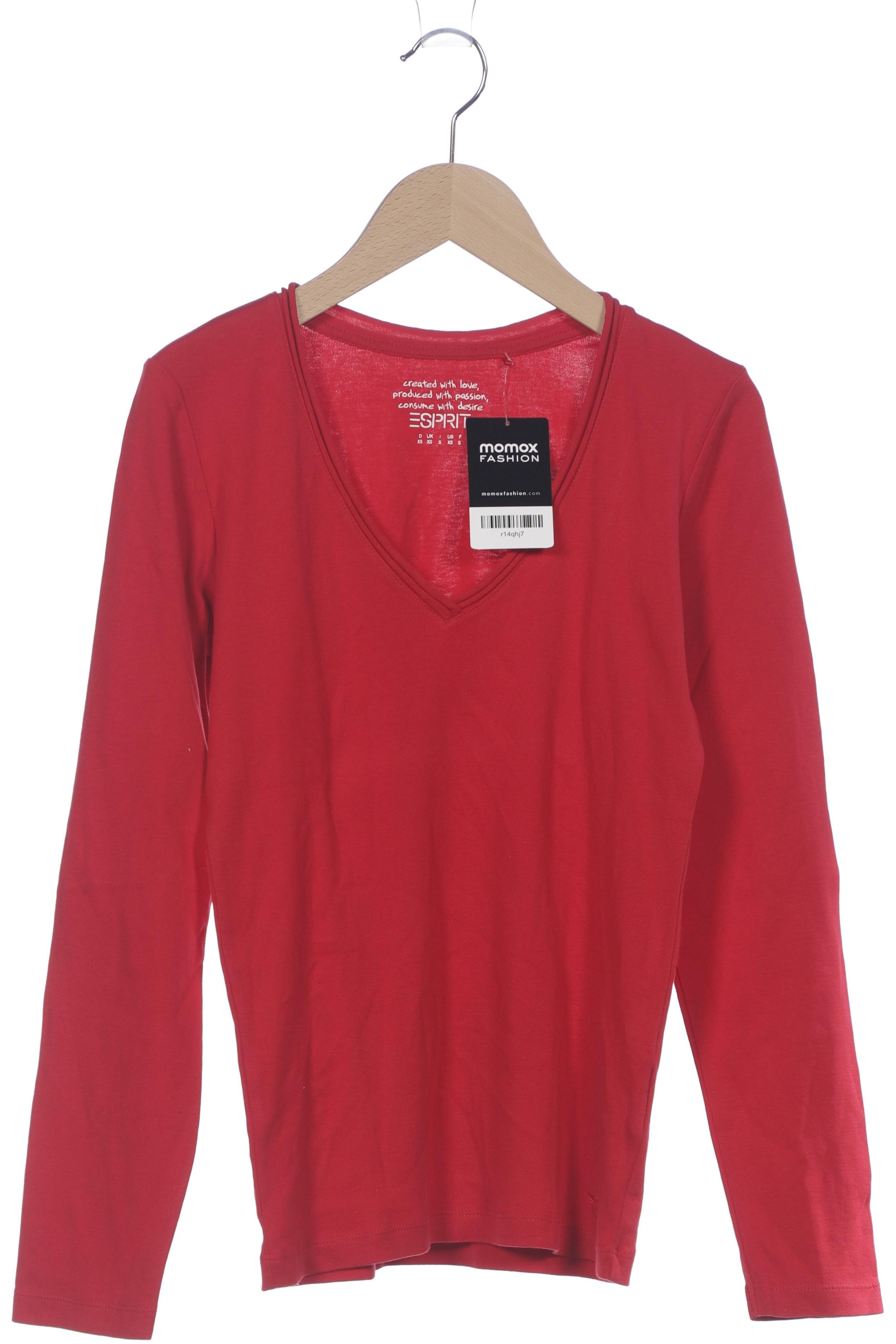

Esprit Damen Langarmshirt, rot, Gr. 34