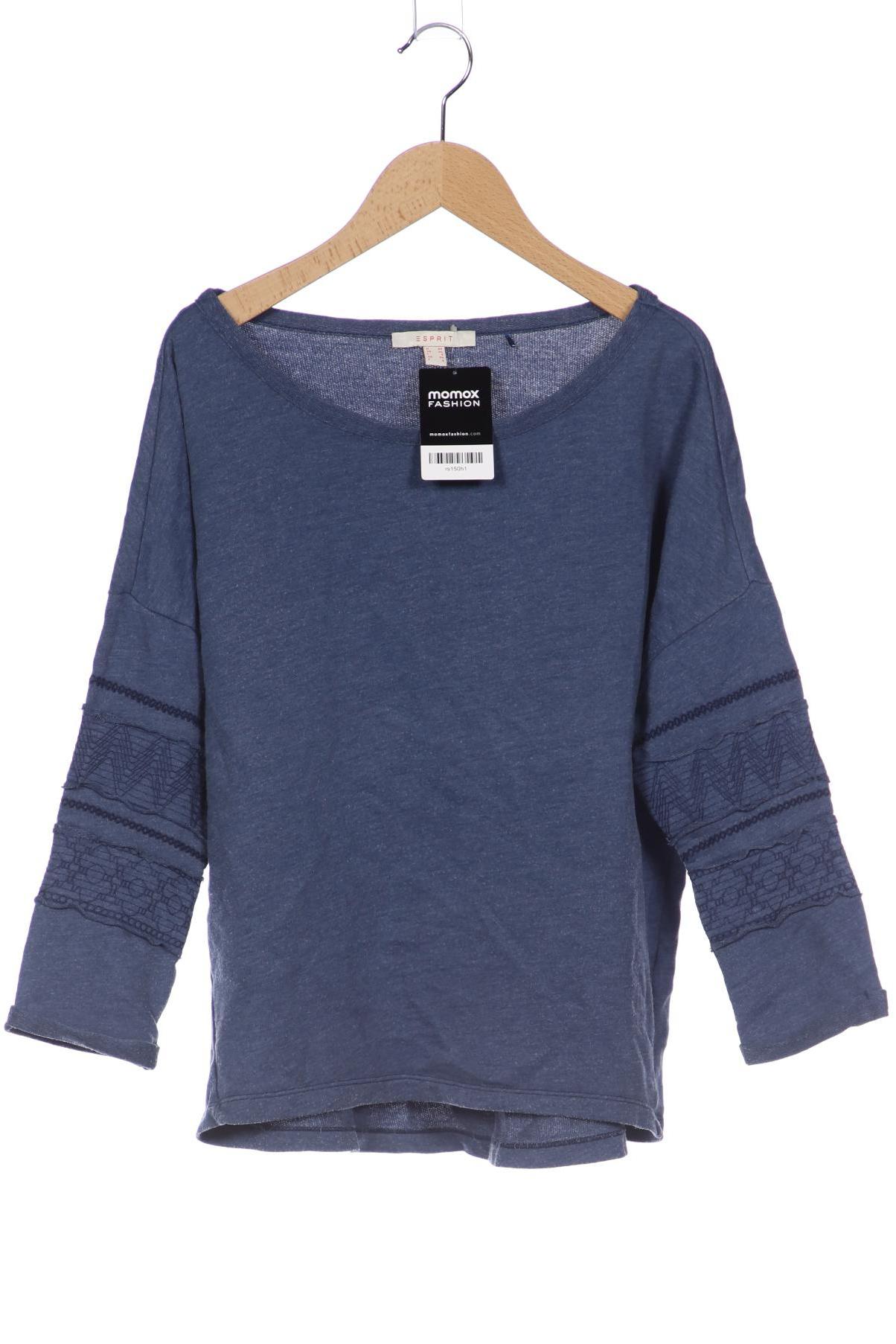 

Esprit Damen Langarmshirt, blau, Gr. 34