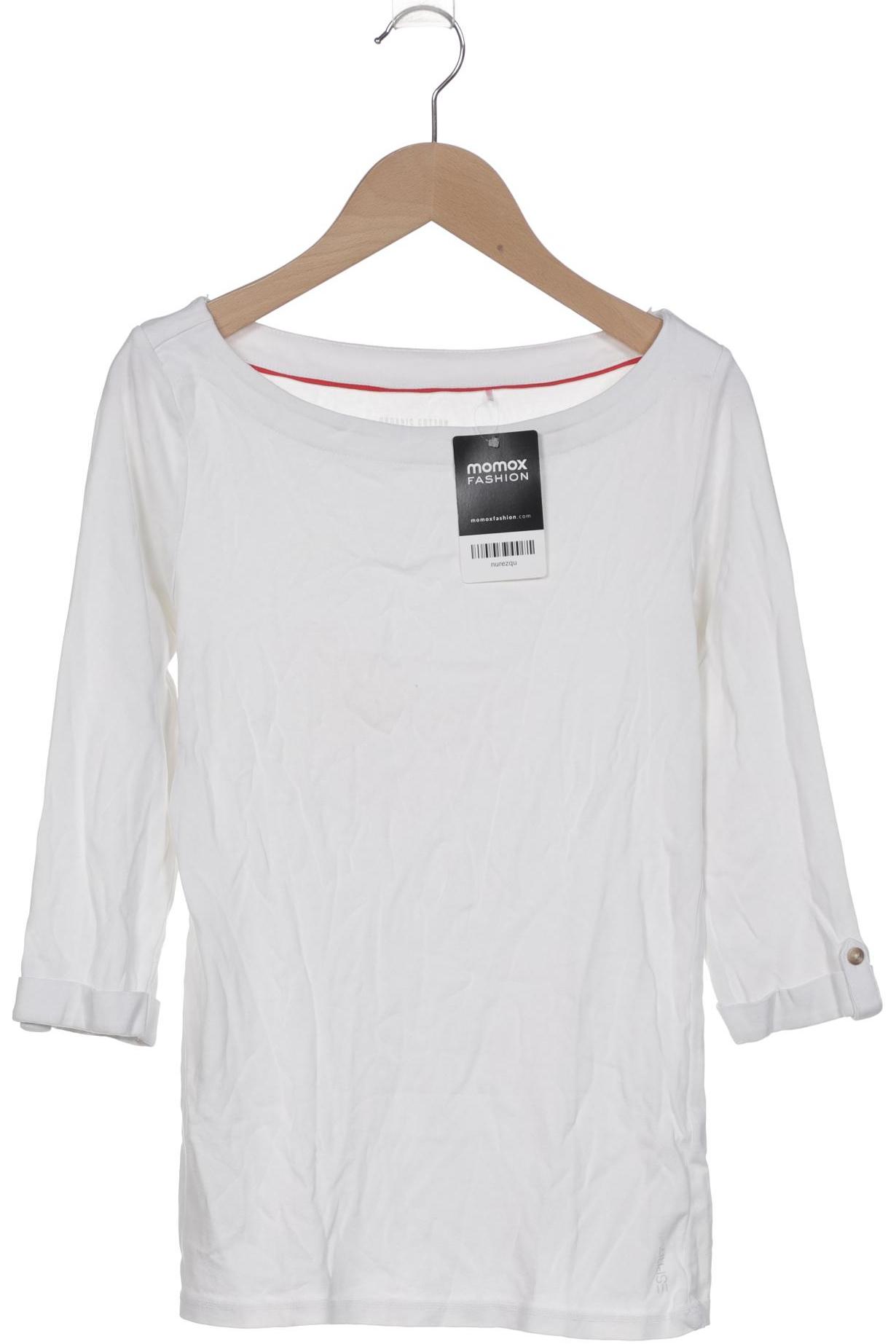 

Esprit Damen Langarmshirt, weiß, Gr. 38