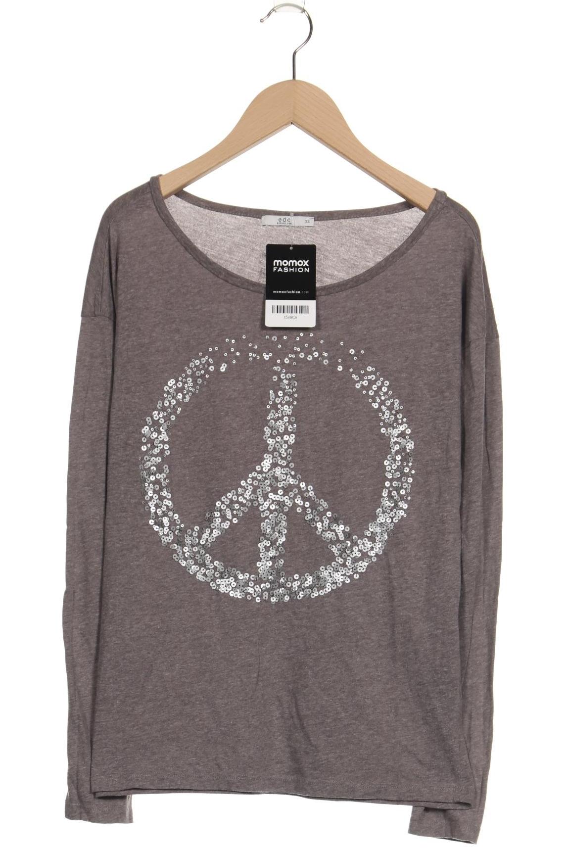 

Esprit Damen Langarmshirt, grau, Gr. 34