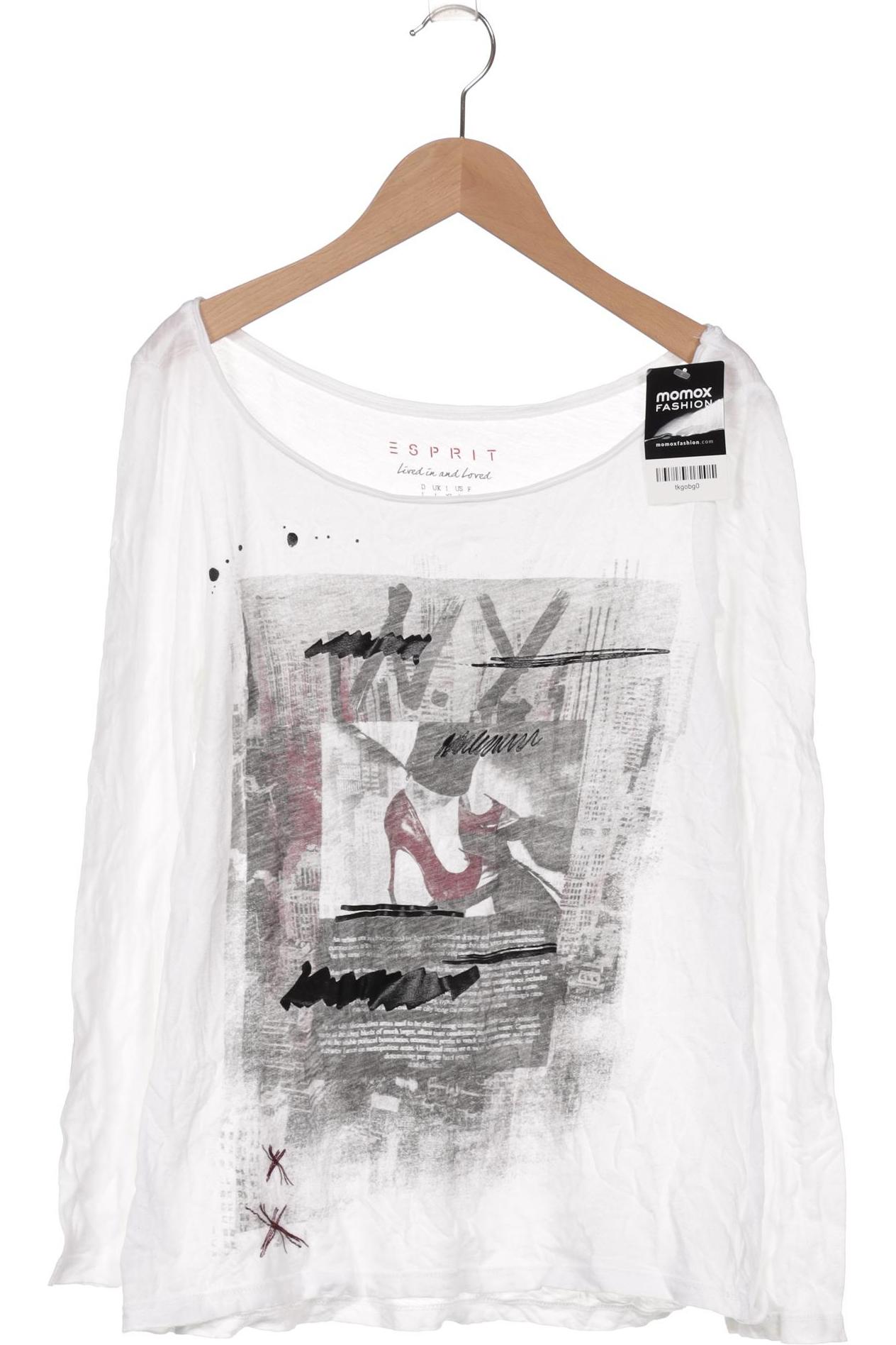 

Esprit Damen Langarmshirt, weiß, Gr. 42
