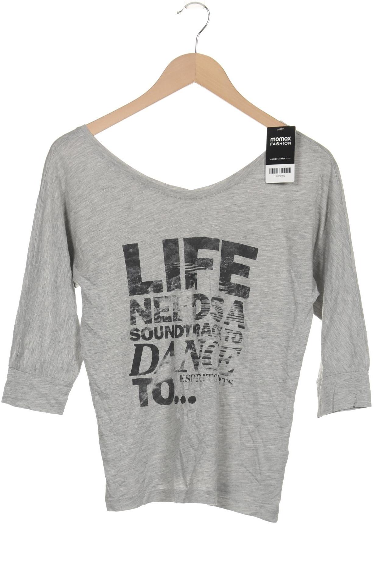

Esprit Damen Langarmshirt, grau, Gr. 38