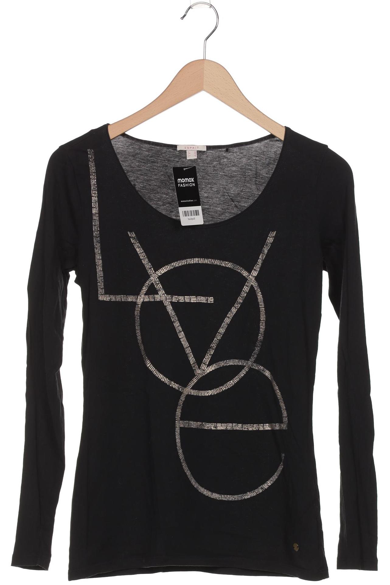 

Esprit Damen Langarmshirt, schwarz, Gr. 38