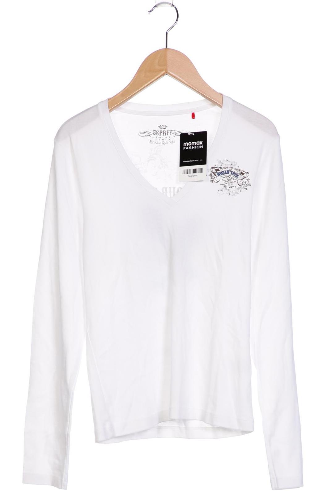 

Esprit Damen Langarmshirt, weiß, Gr. 36