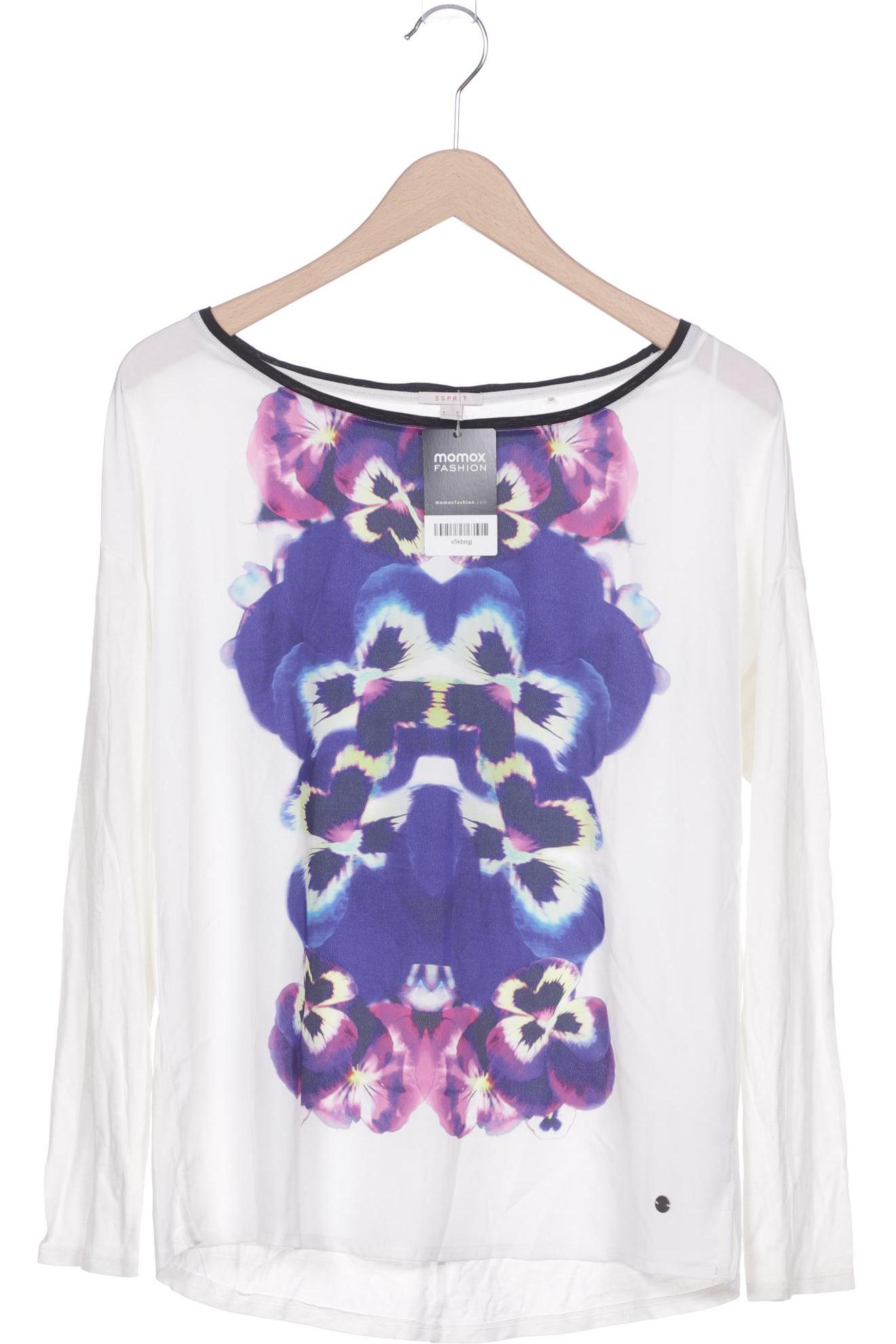 

Esprit Damen Langarmshirt, weiß, Gr. 38