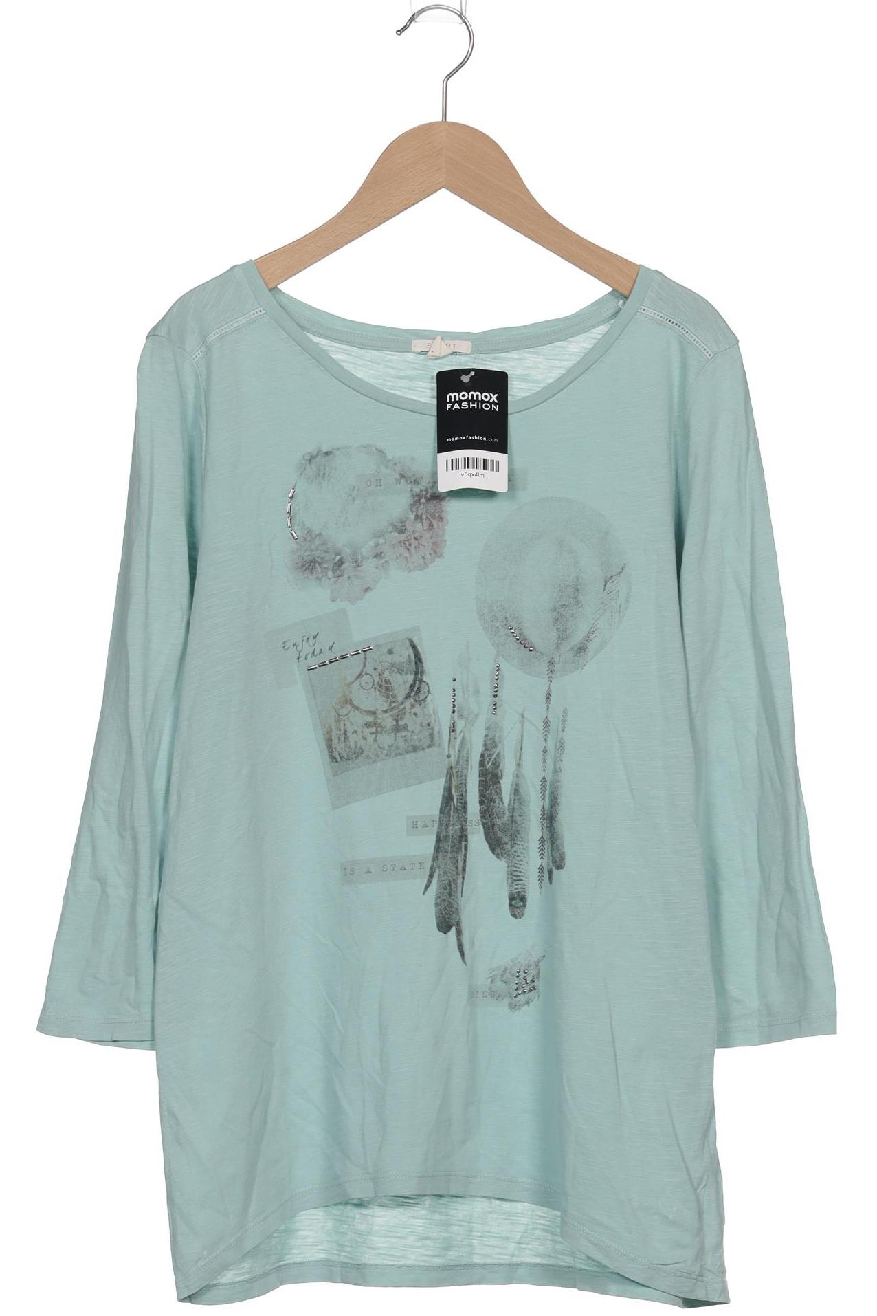 

Esprit Damen Langarmshirt, türkis, Gr. 38
