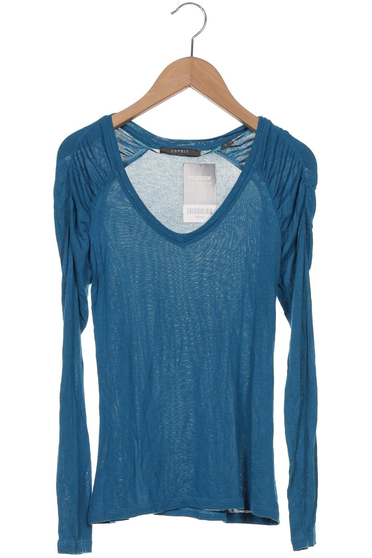 

Esprit Damen Langarmshirt, blau, Gr. 34