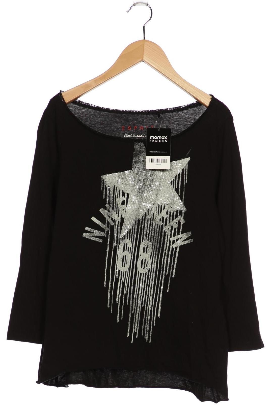 

Esprit Damen Langarmshirt, schwarz, Gr. 36