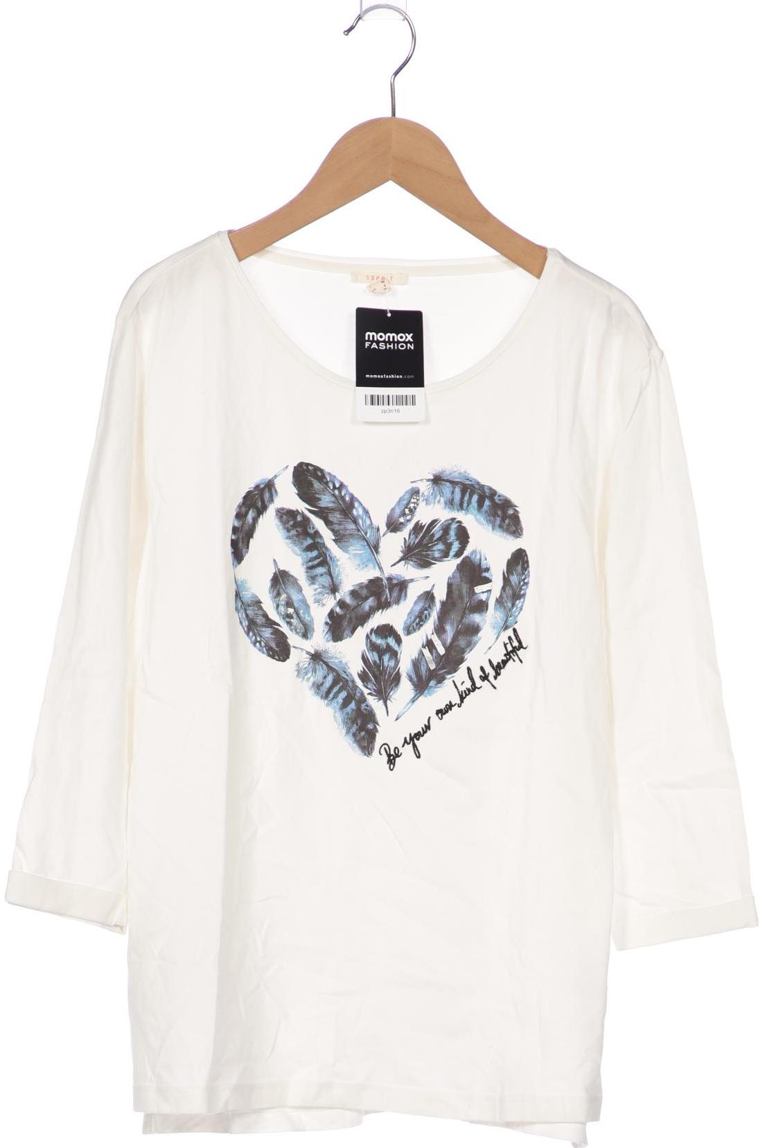 

Esprit Damen Langarmshirt, weiß, Gr. 36