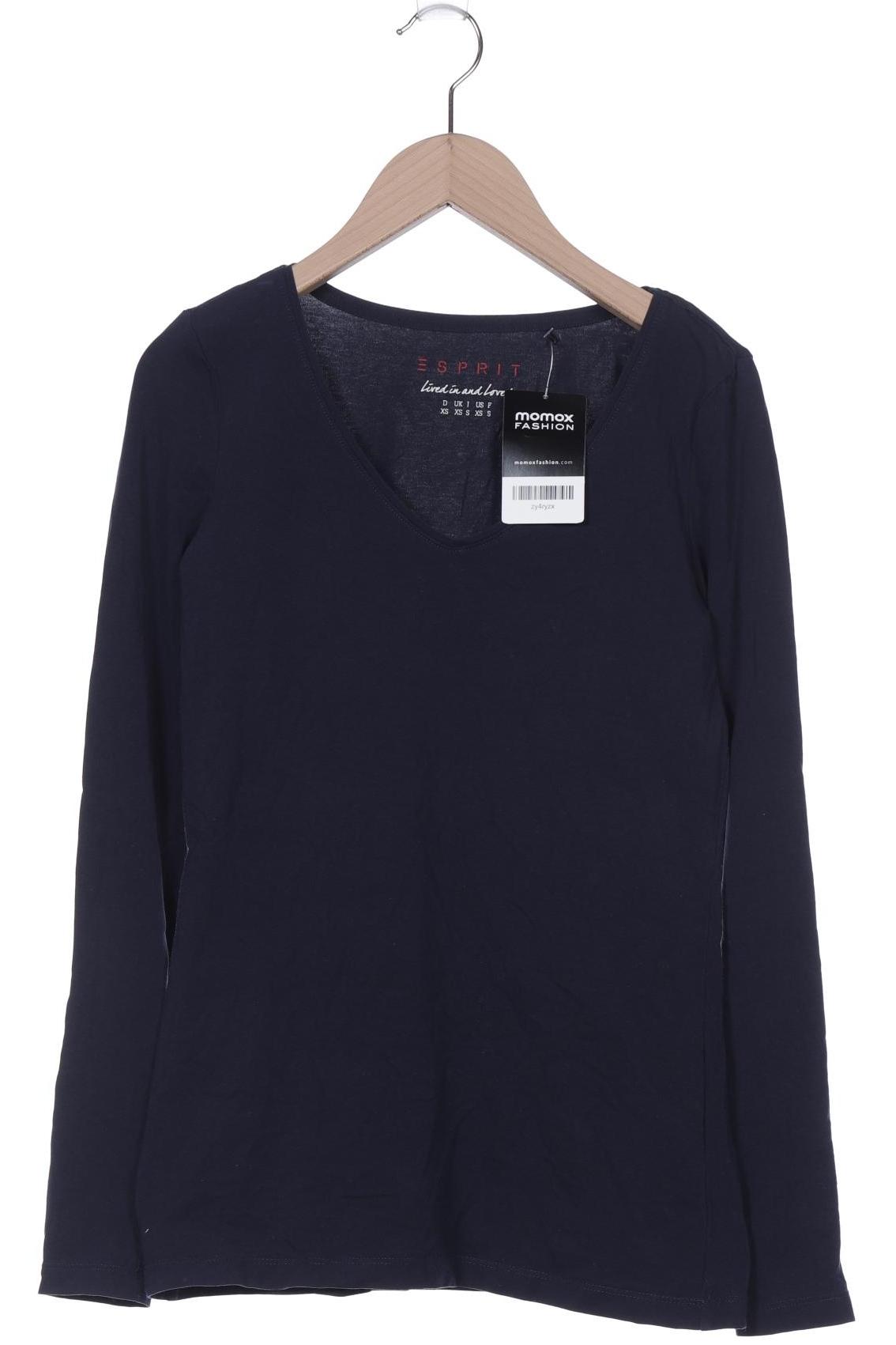 

Esprit Damen Langarmshirt, marineblau, Gr. 34