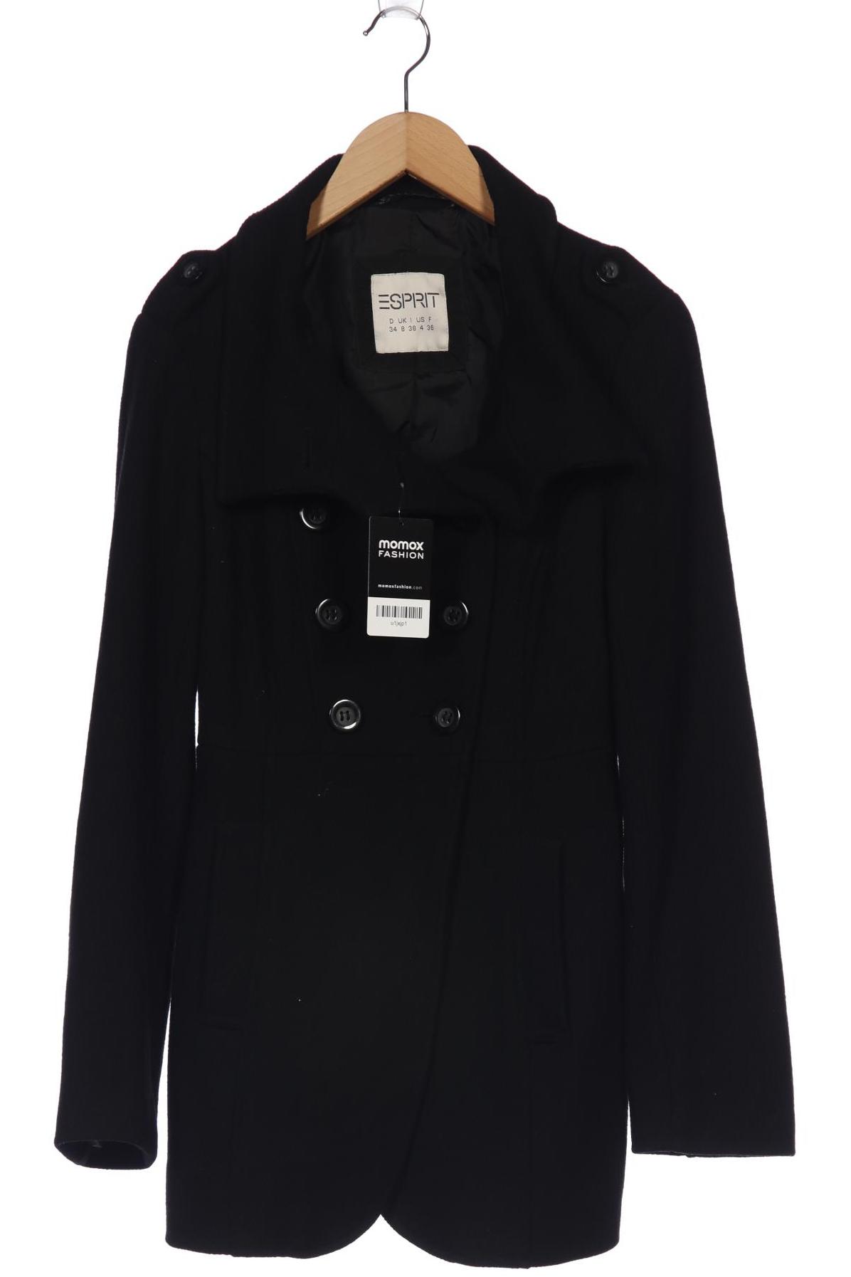 

Esprit Damen Mantel, schwarz, Gr. 34
