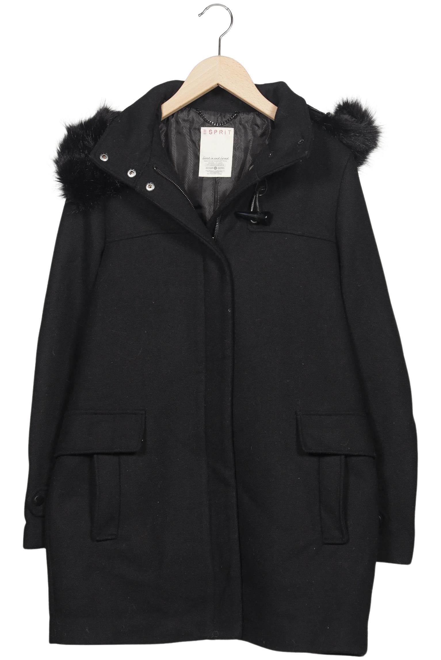 

Esprit Damen Mantel, schwarz, Gr. 34