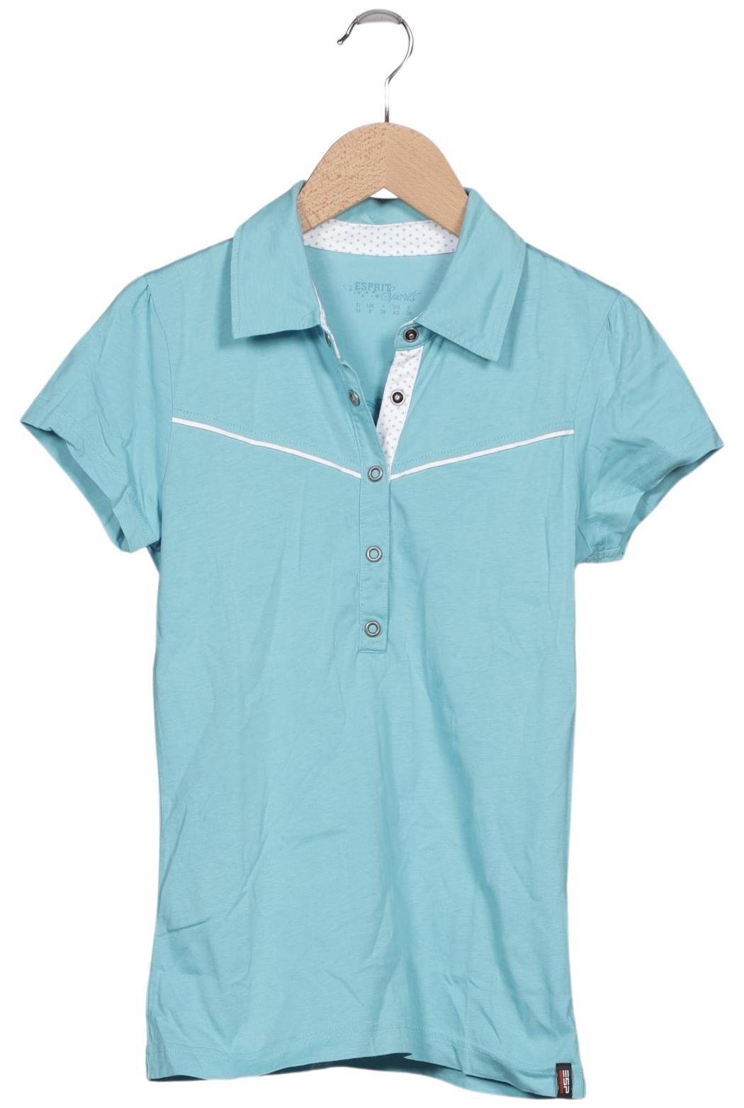 

Esprit Damen Poloshirt, türkis, Gr. 34