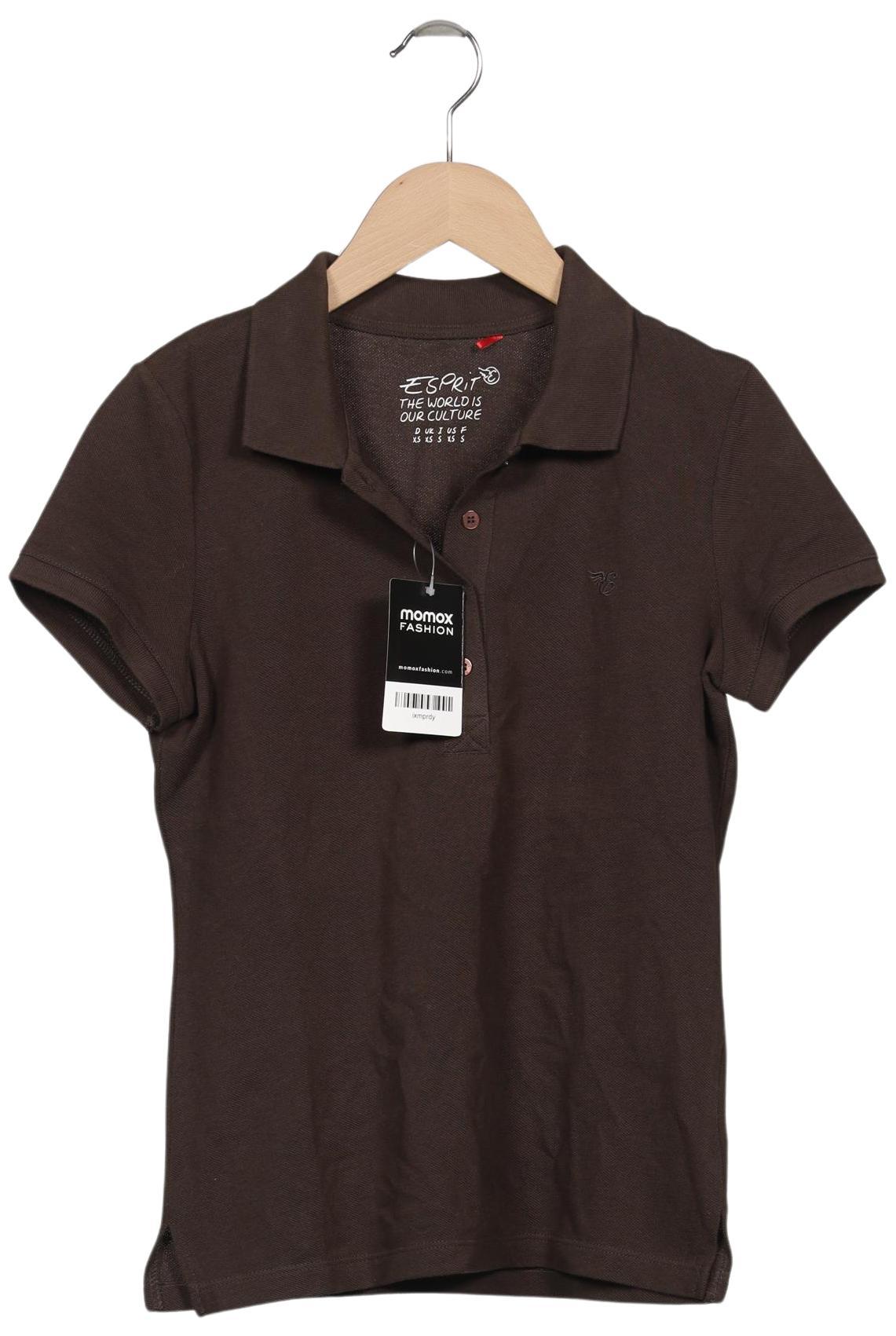 

Esprit Damen Poloshirt, braun, Gr. 34