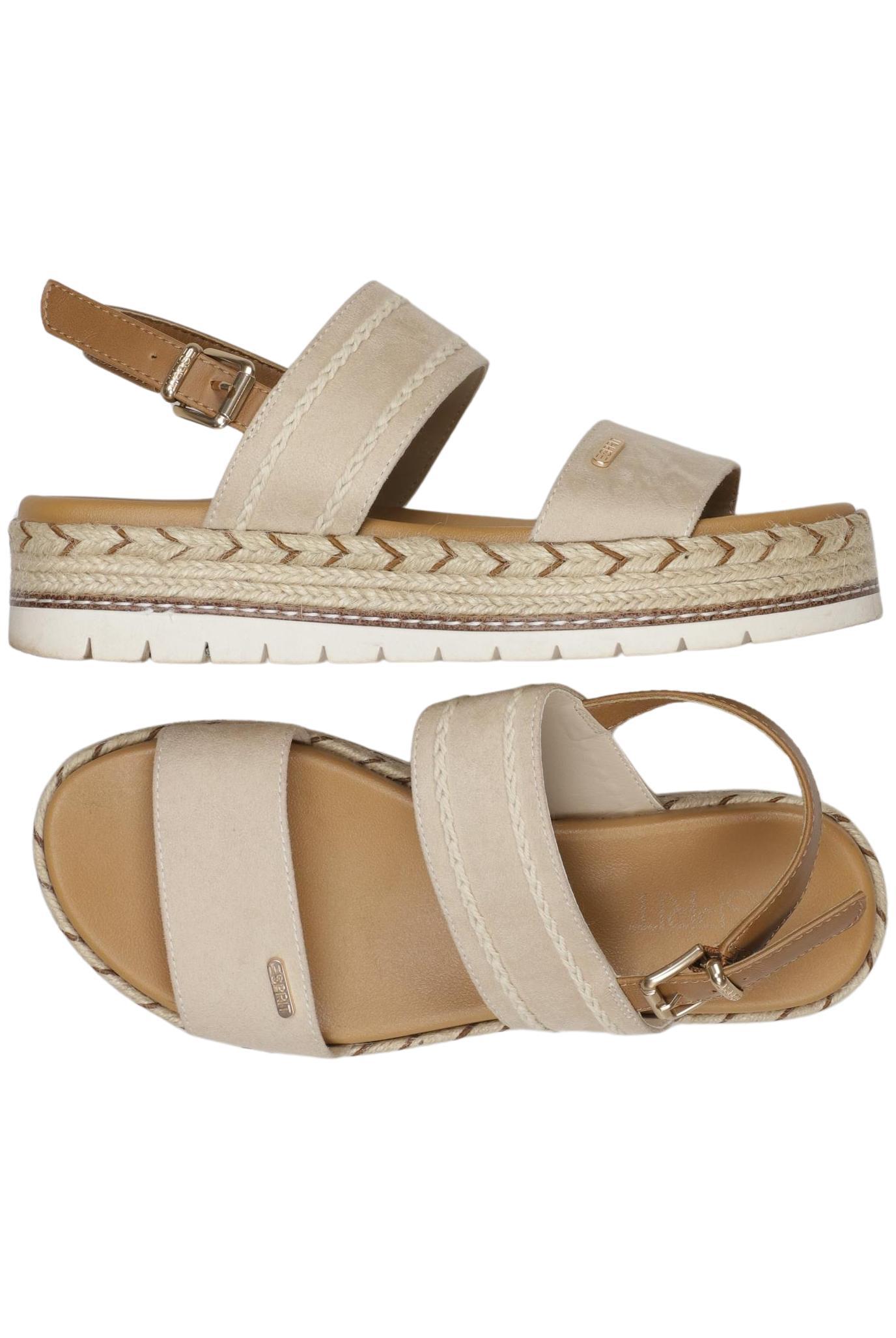

Esprit Damen Sandale, beige, Gr. 37