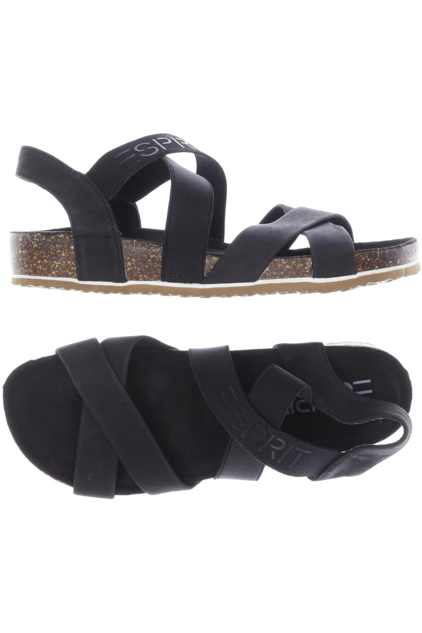 

Esprit Damen Sandale, schwarz, Gr. 38