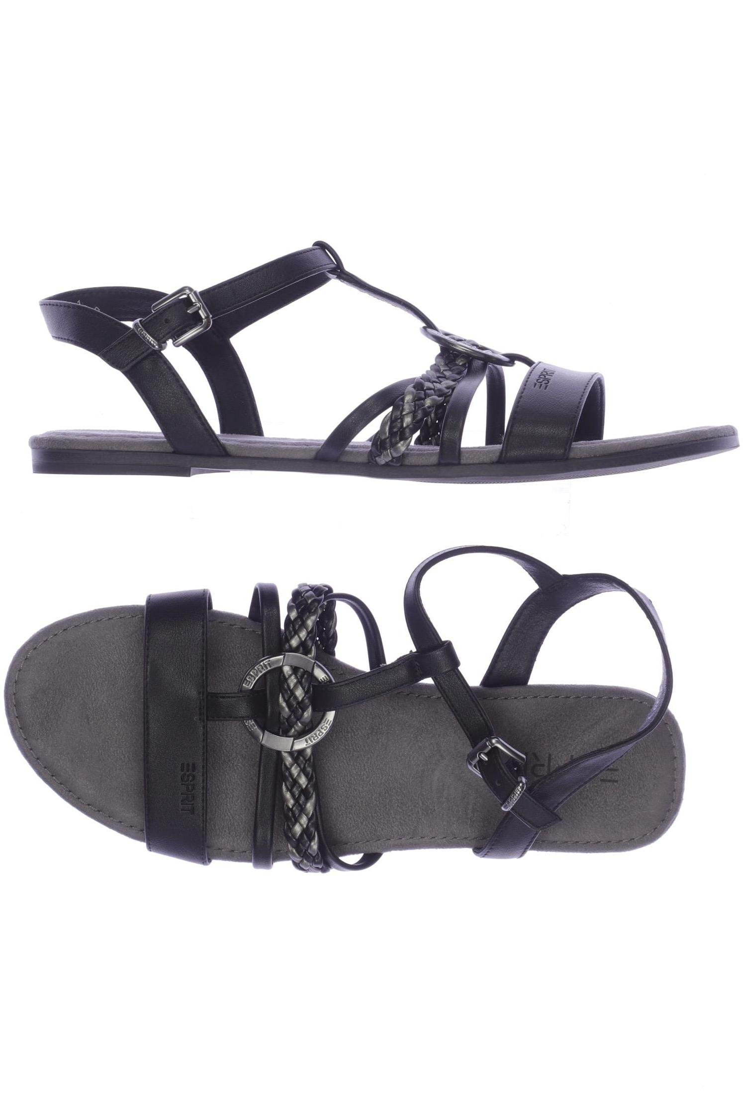 

Esprit Damen Sandale, schwarz, Gr. 40