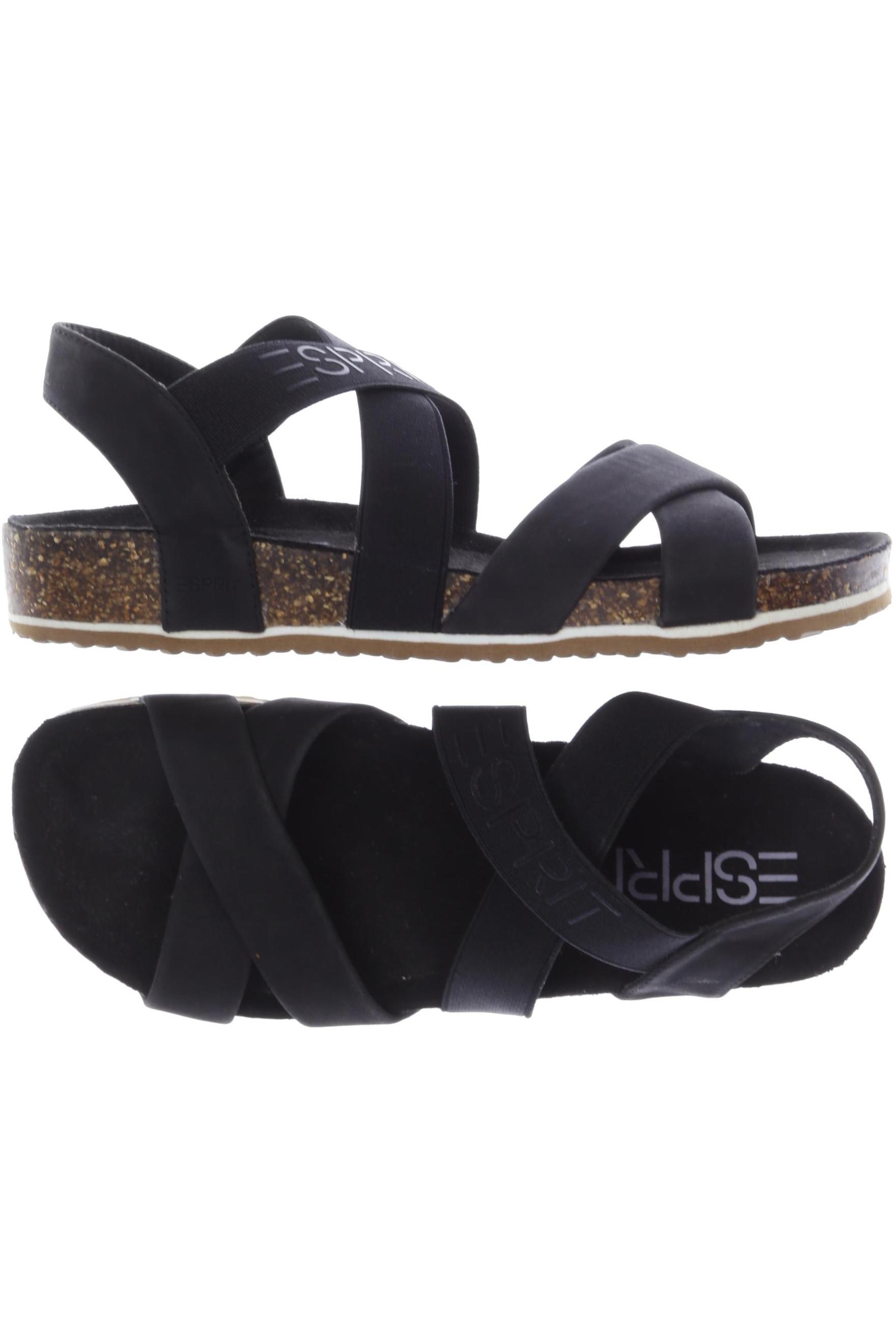

Esprit Damen Sandale, schwarz, Gr. 37
