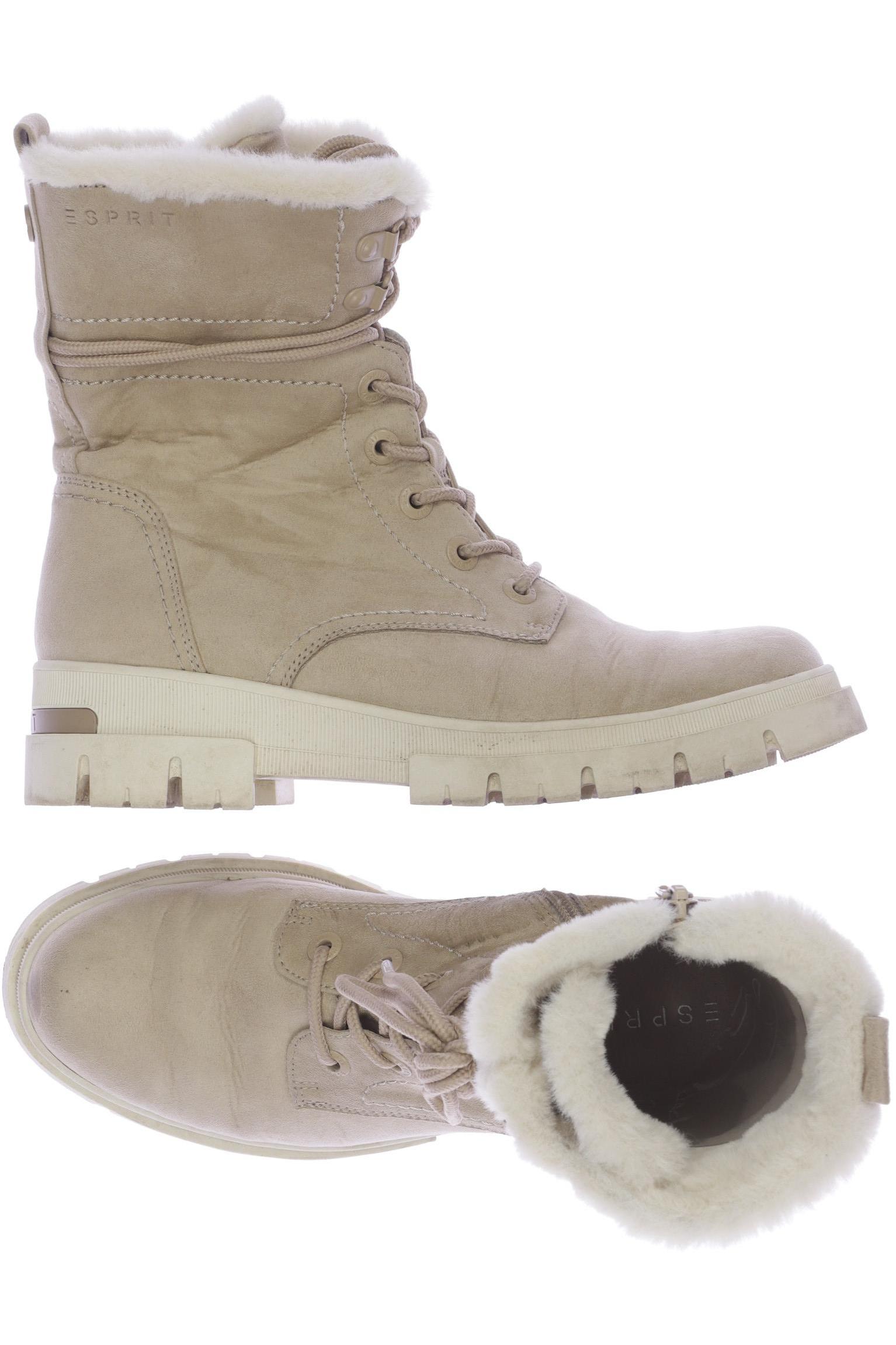 

Esprit Damen Stiefelette, beige, Gr. 40
