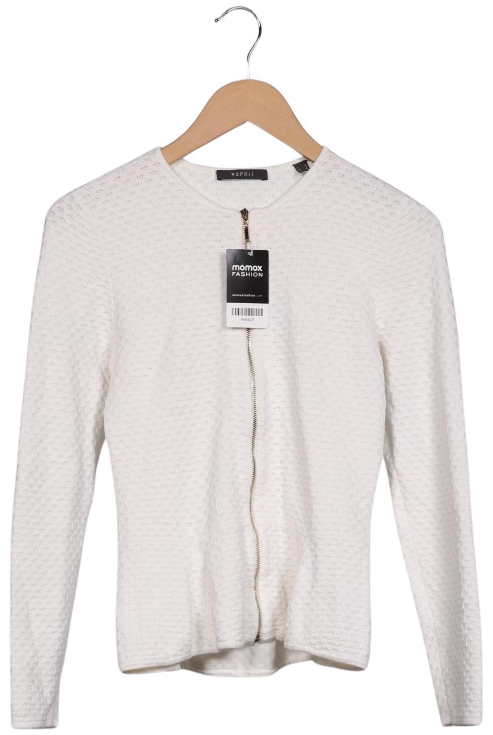 

Esprit Damen Strickjacke, weiß, Gr. 36