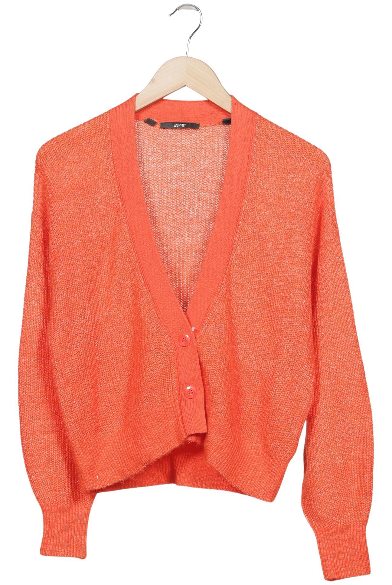 

Esprit Damen Strickjacke, orange, Gr. 36
