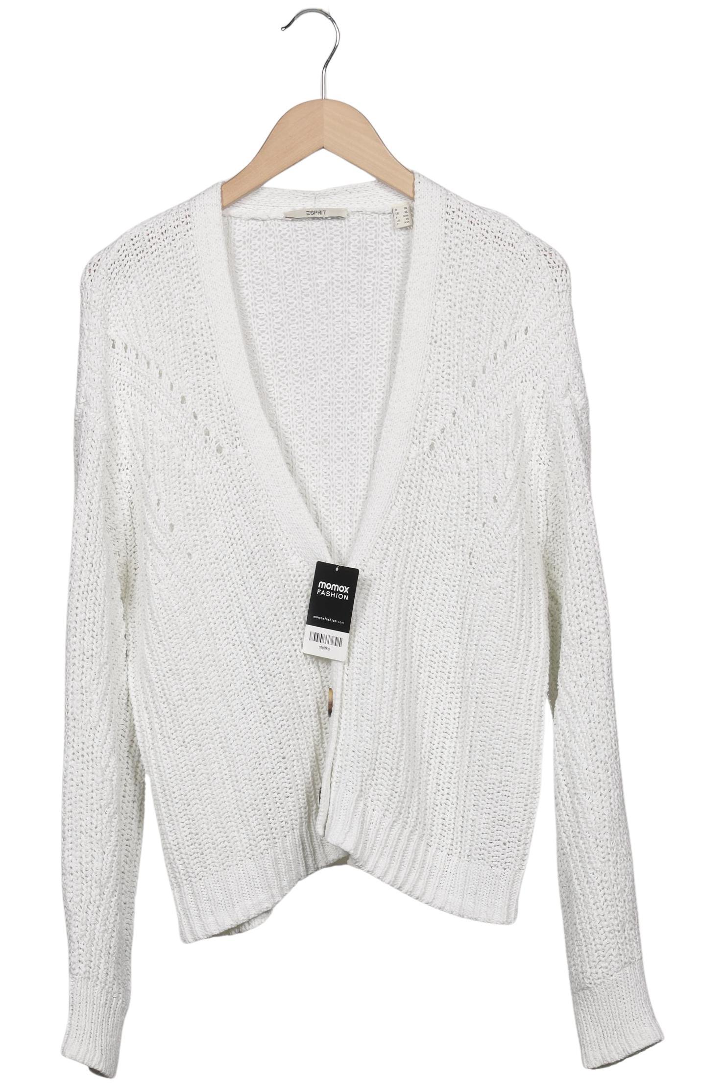 

Esprit Damen Strickjacke, weiß, Gr. 44