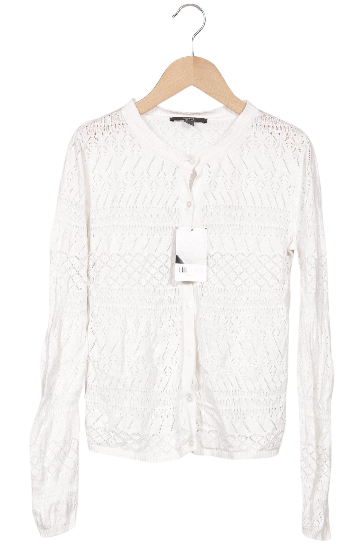 

Esprit Damen Strickjacke, weiß, Gr. 36