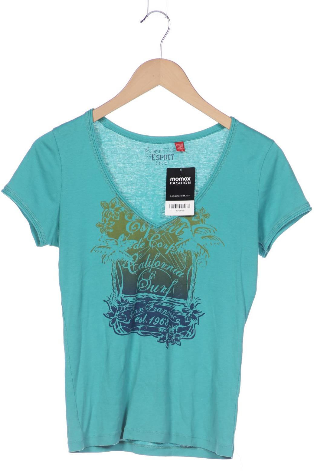 

Esprit Damen T-Shirt, türkis, Gr. 38