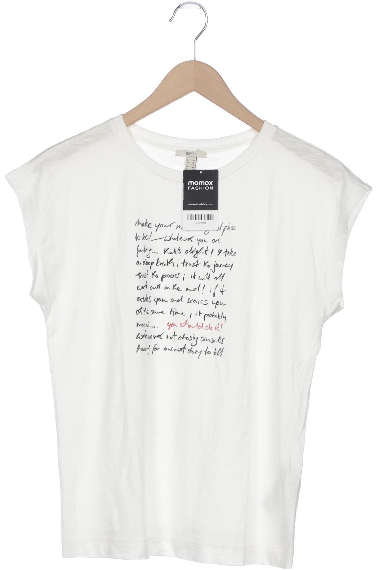 

Esprit Damen T-Shirt, weiß, Gr. 34
