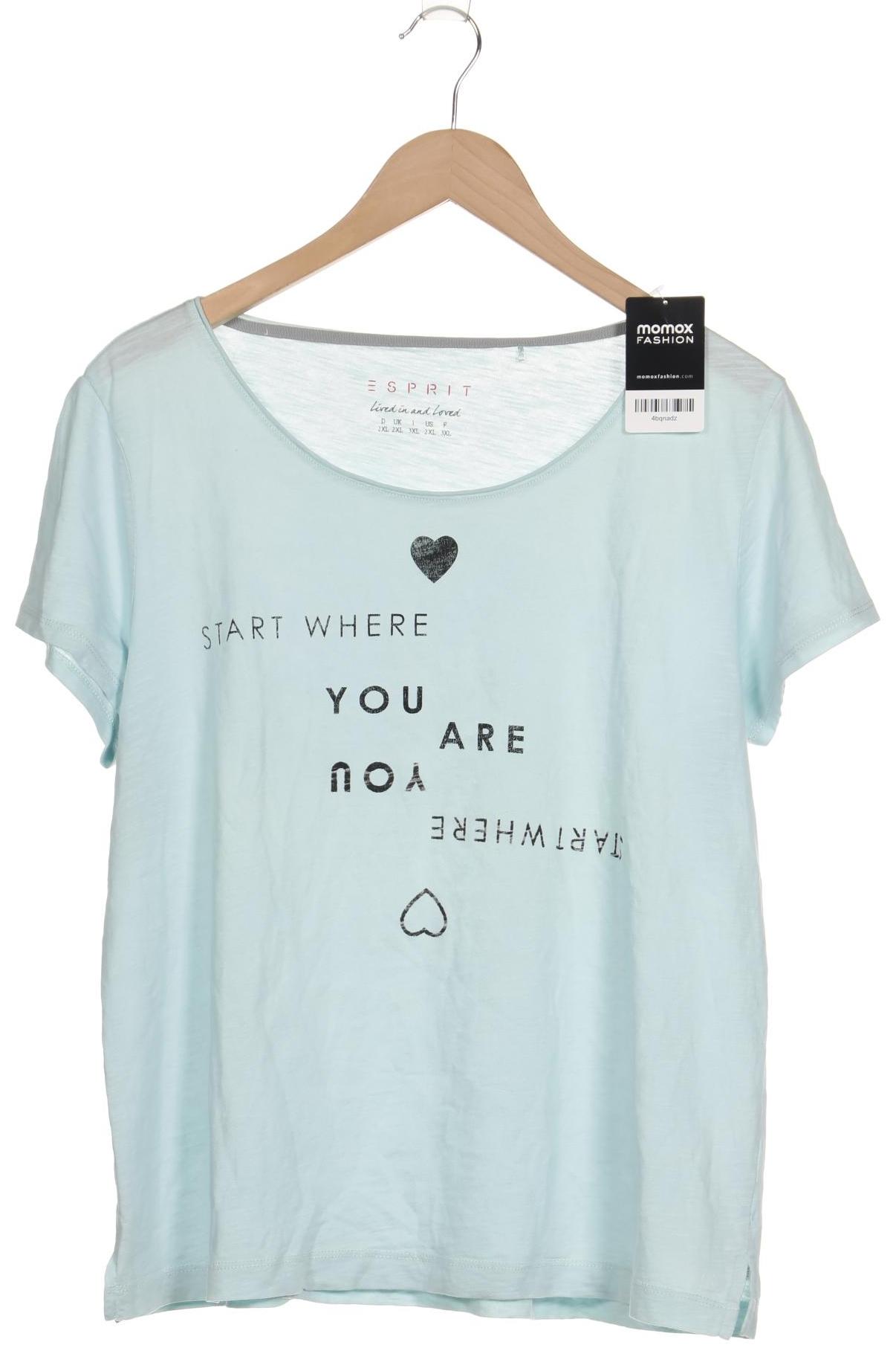 

Esprit Damen T-Shirt, hellblau, Gr. 46