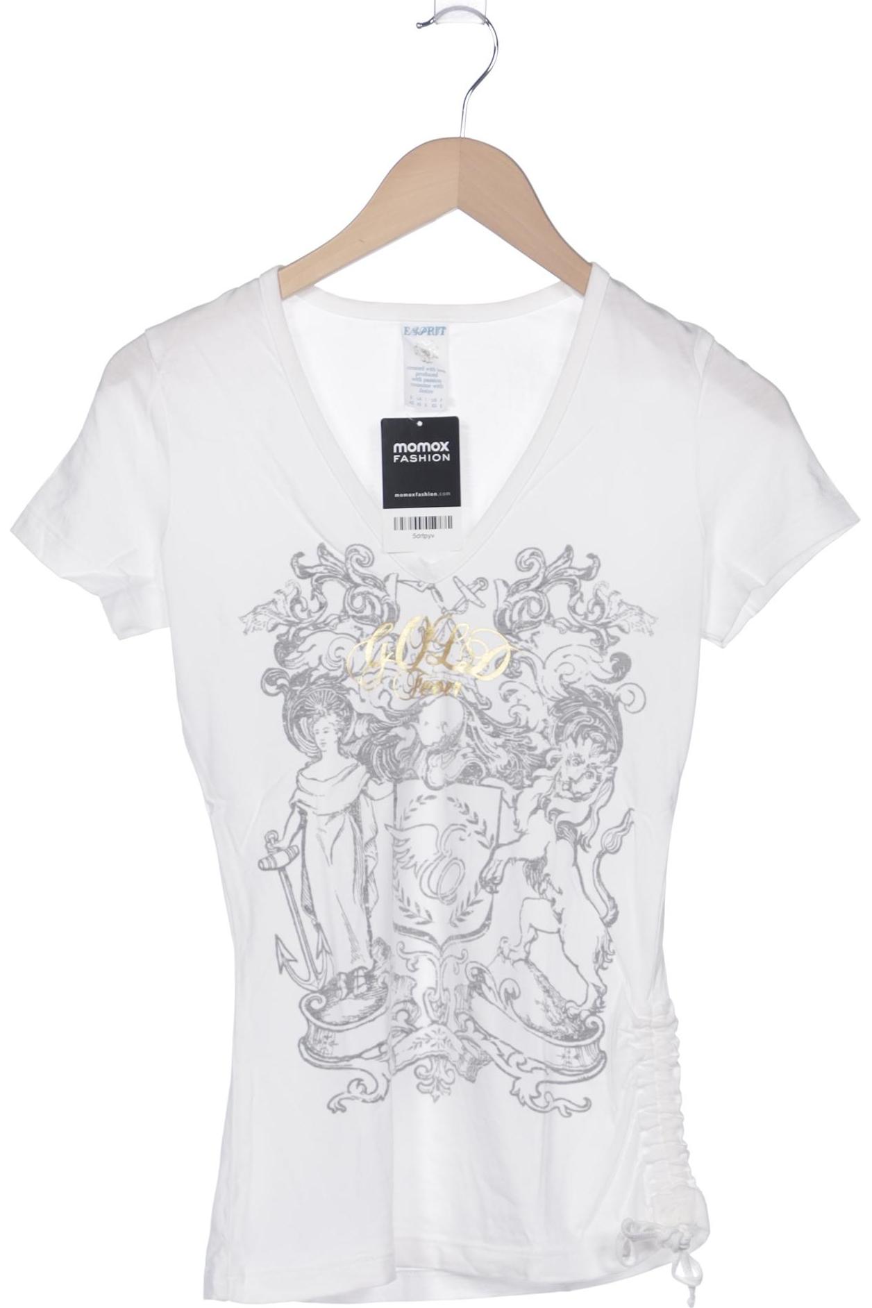 

Esprit Damen T-Shirt, weiß, Gr. 34