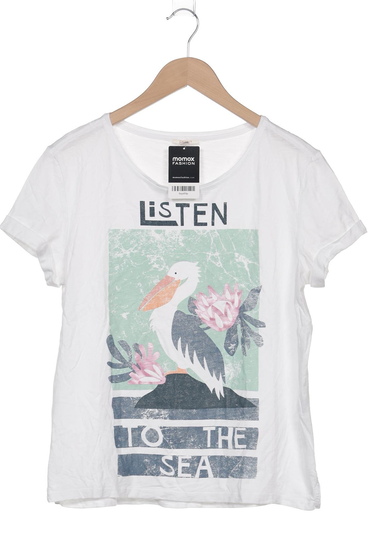 

Esprit Damen T-Shirt, weiß, Gr. 38