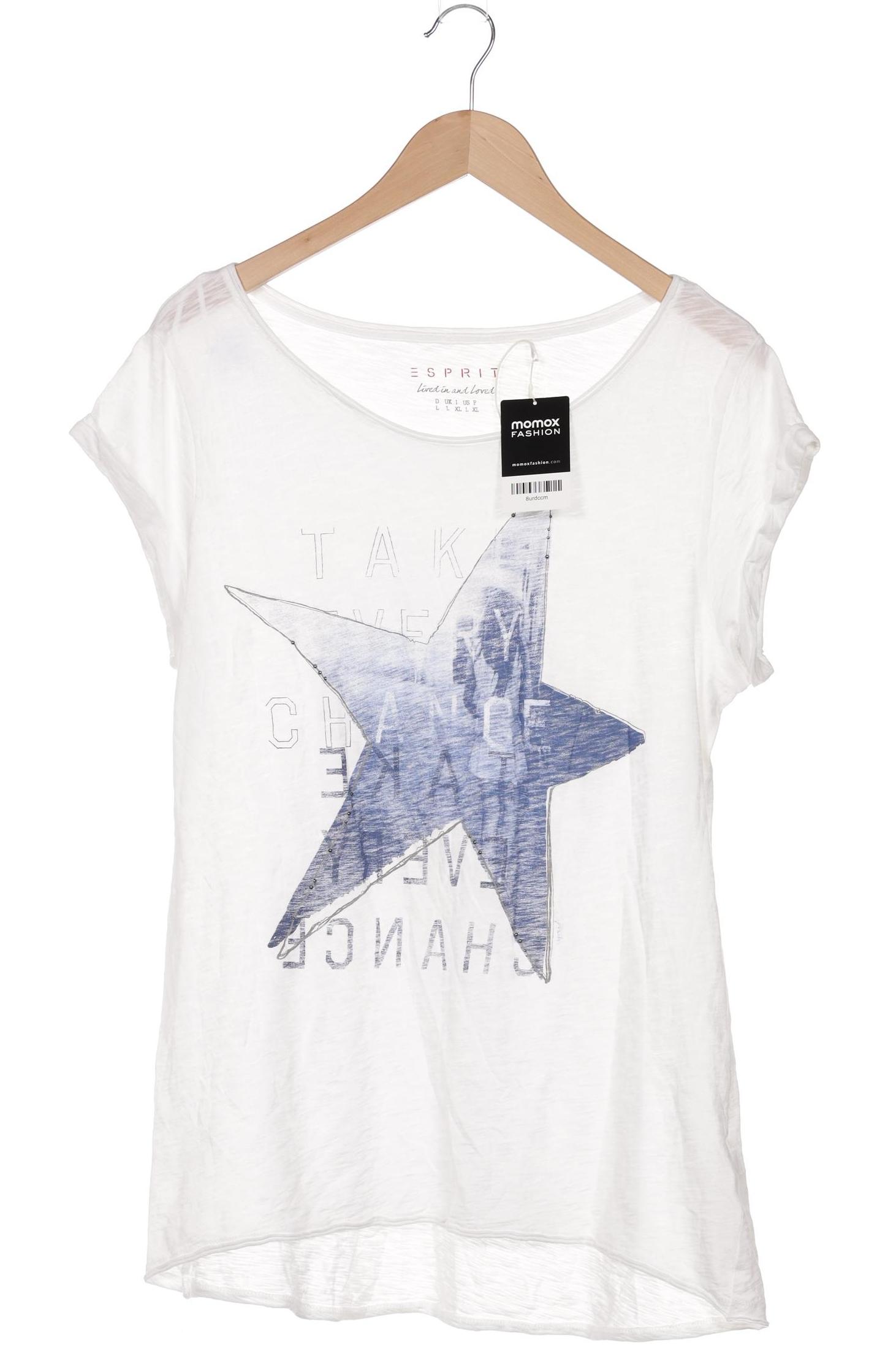 

Esprit Damen T-Shirt, weiß, Gr. 42