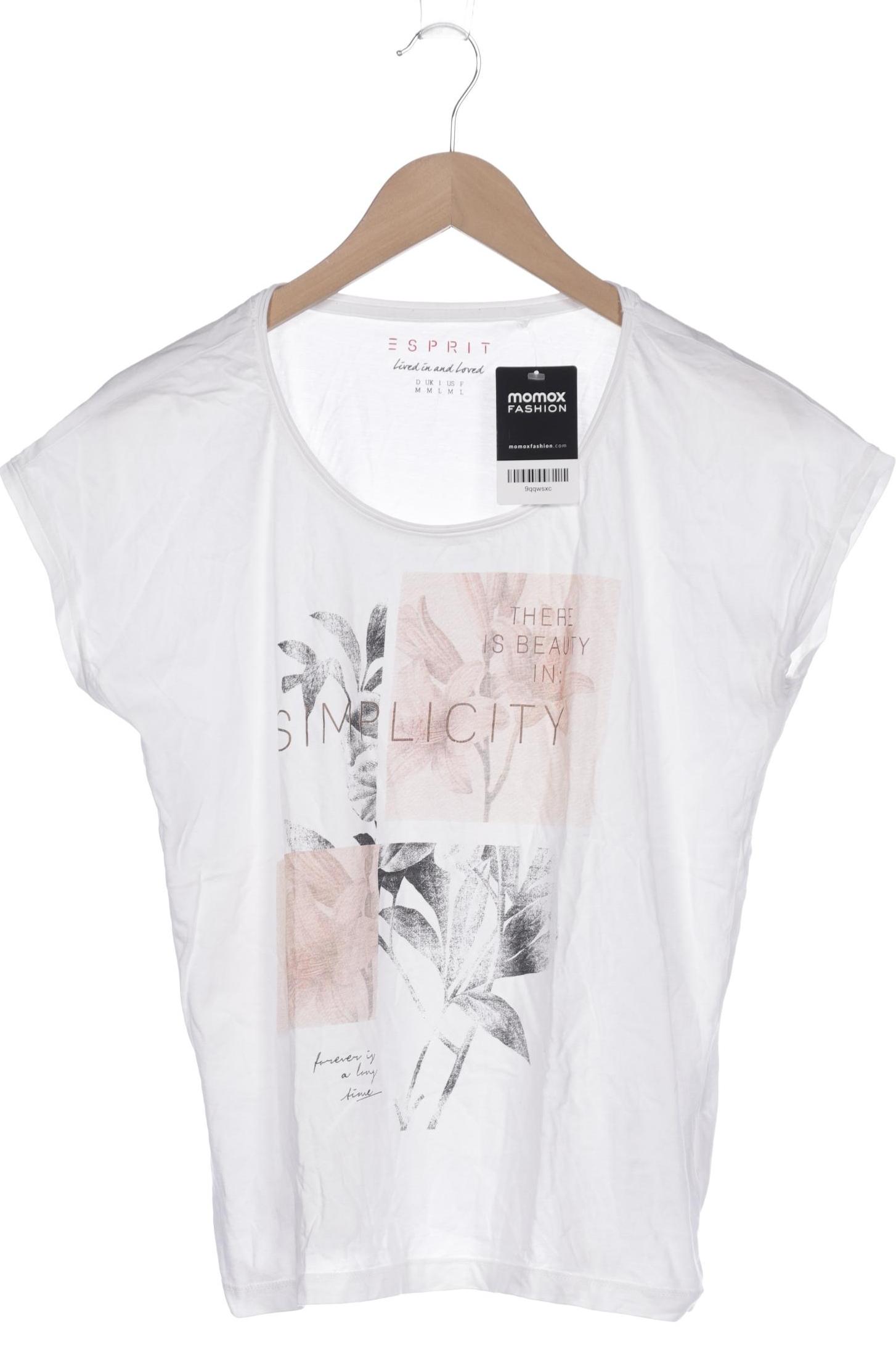 

Esprit Damen T-Shirt, weiß, Gr. 38