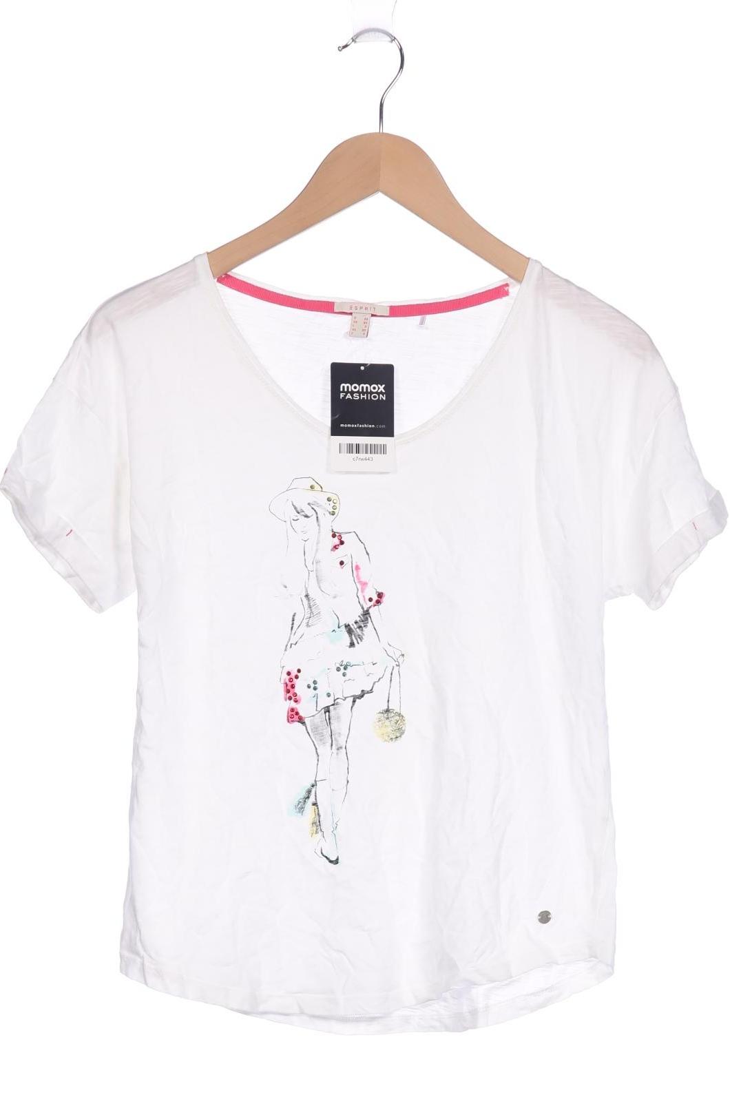 

Esprit Damen T-Shirt, weiß, Gr. 34
