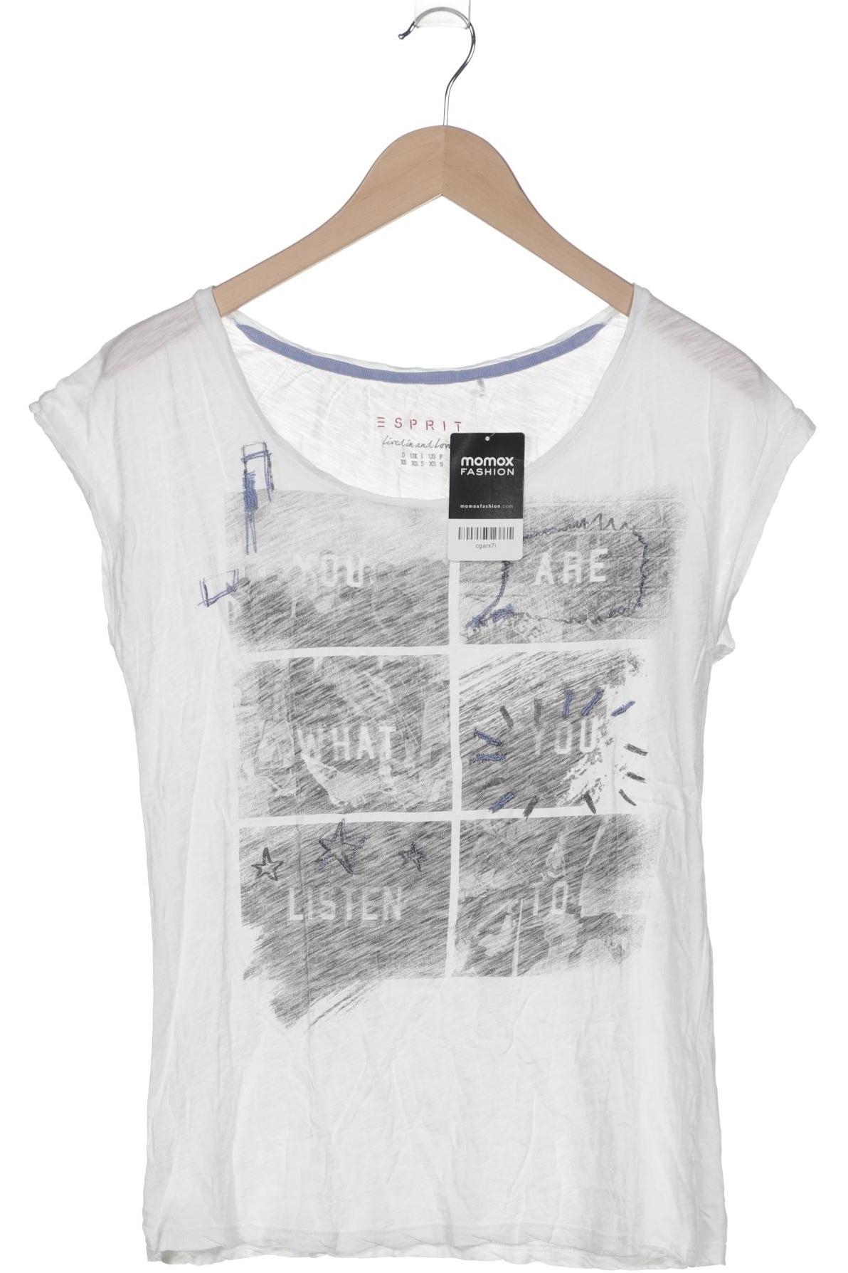 

Esprit Damen T-Shirt, weiß, Gr. 34
