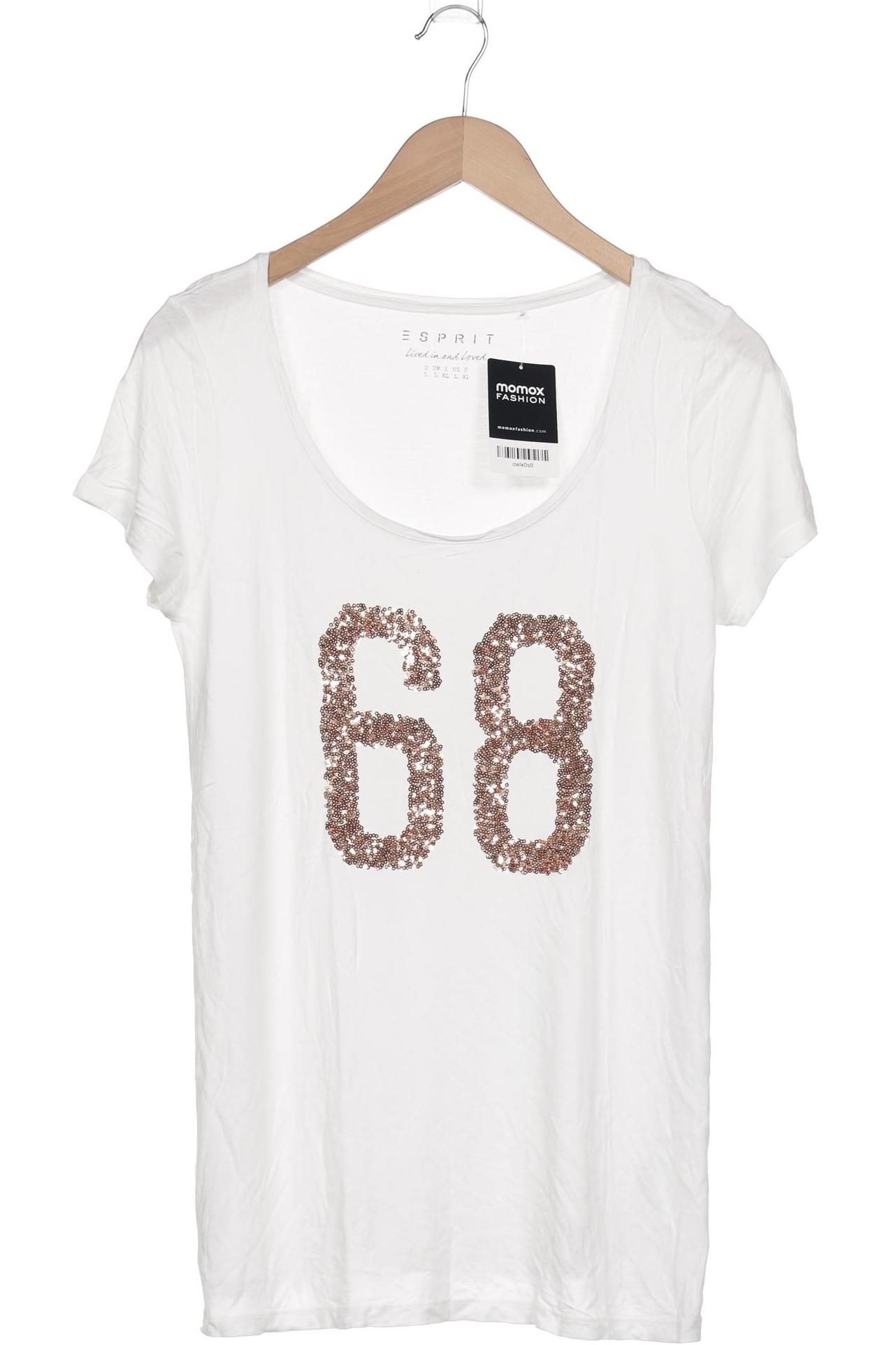 

Esprit Damen T-Shirt, weiß, Gr. 42