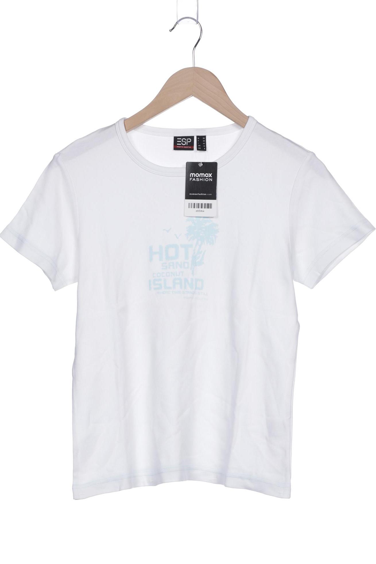 

Esprit Damen T-Shirt, weiß, Gr. 38