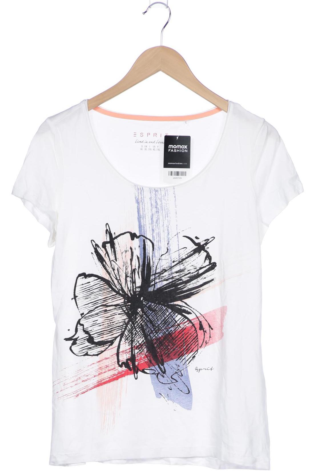 

Esprit Damen T-Shirt, weiß, Gr. 44